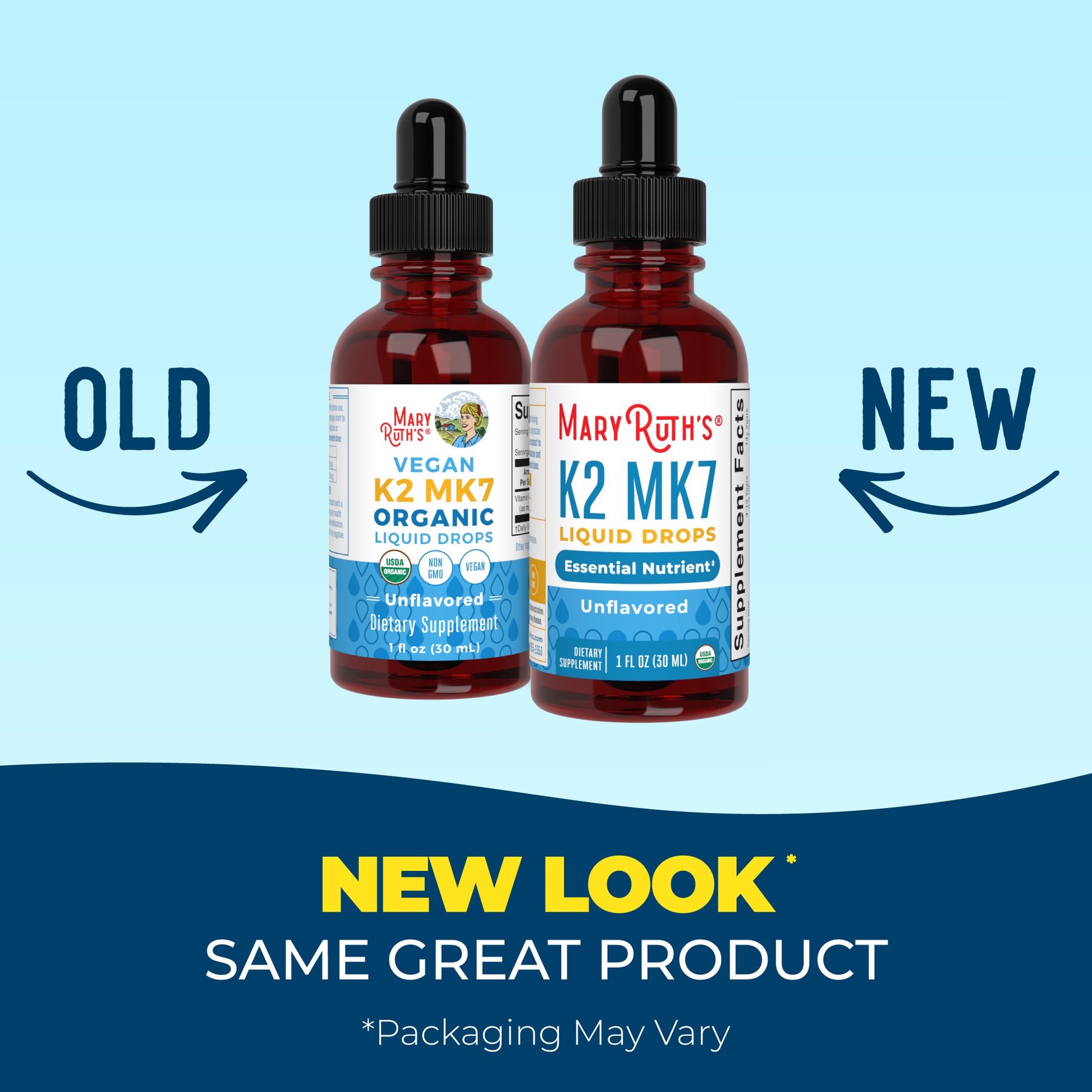 K2 MK7 Organic Drops Unflavored 1oz New Look