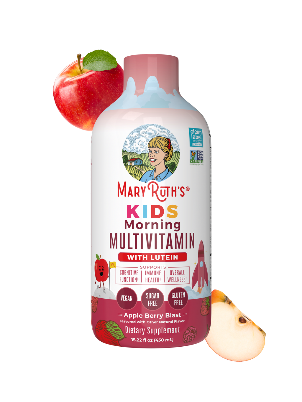 Kids Liquid Morning Multivitamin Apple Berry 15oz