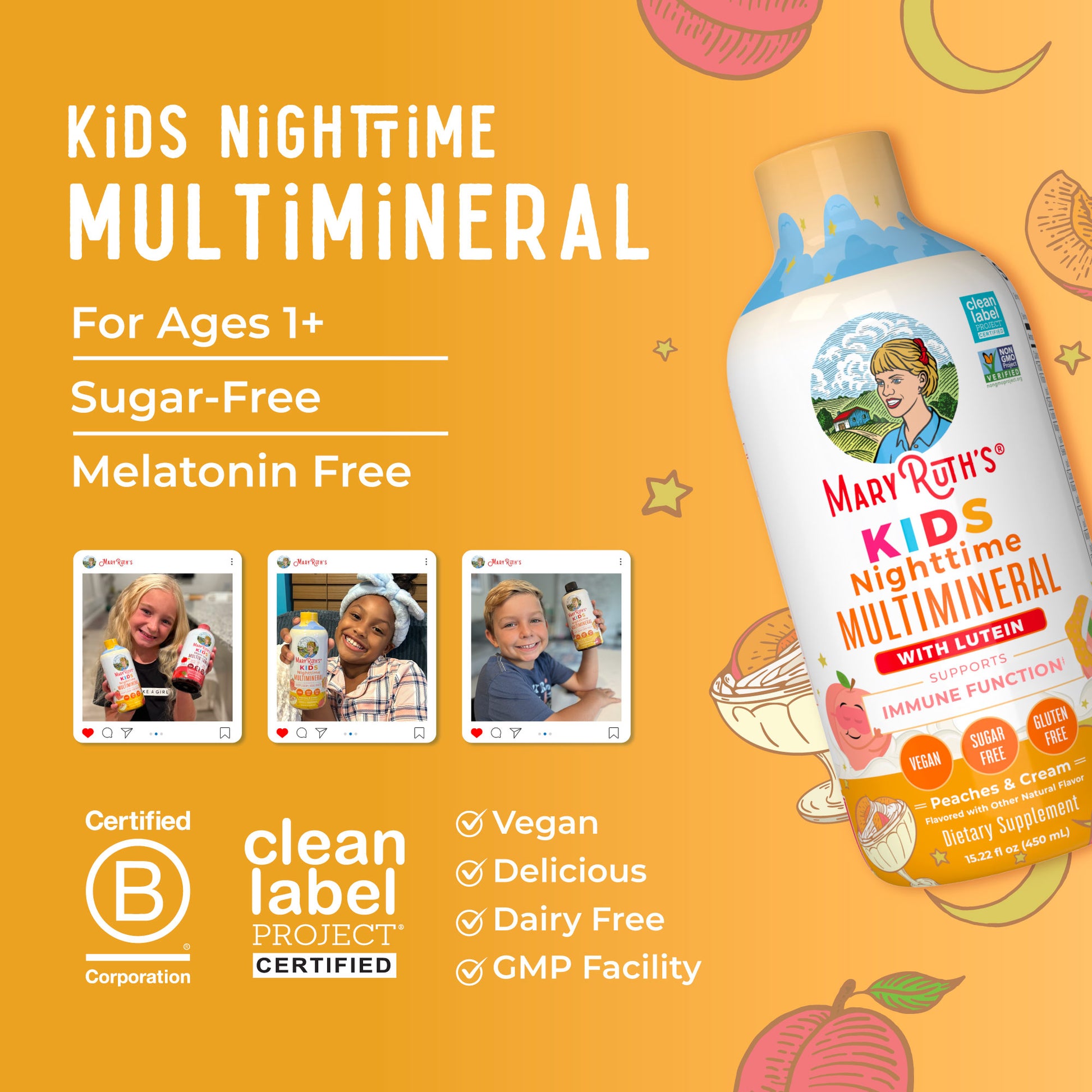 Kids Liquid Nighttime Multimineral 8