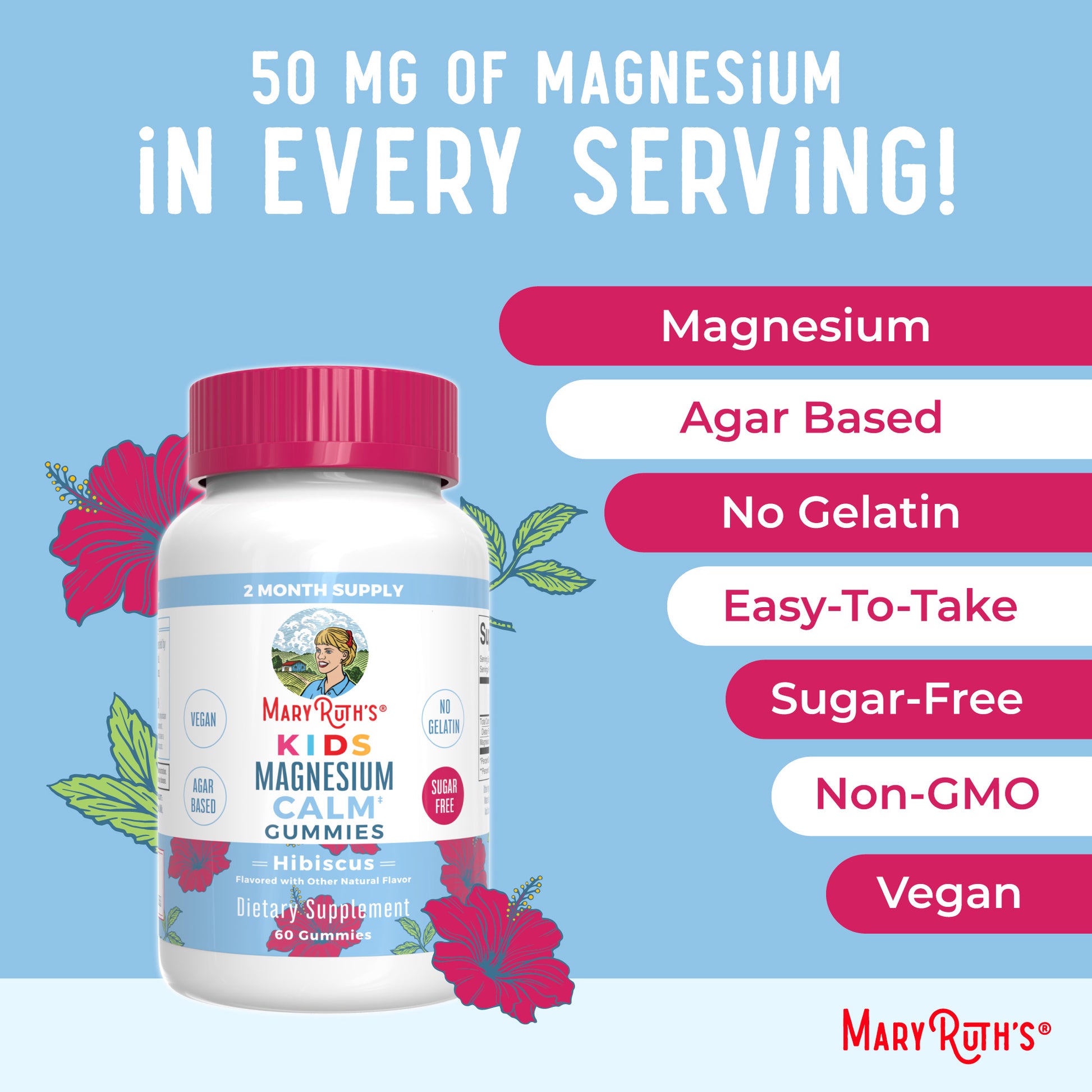 Kids Magnesium Calm Gummies Ingredients