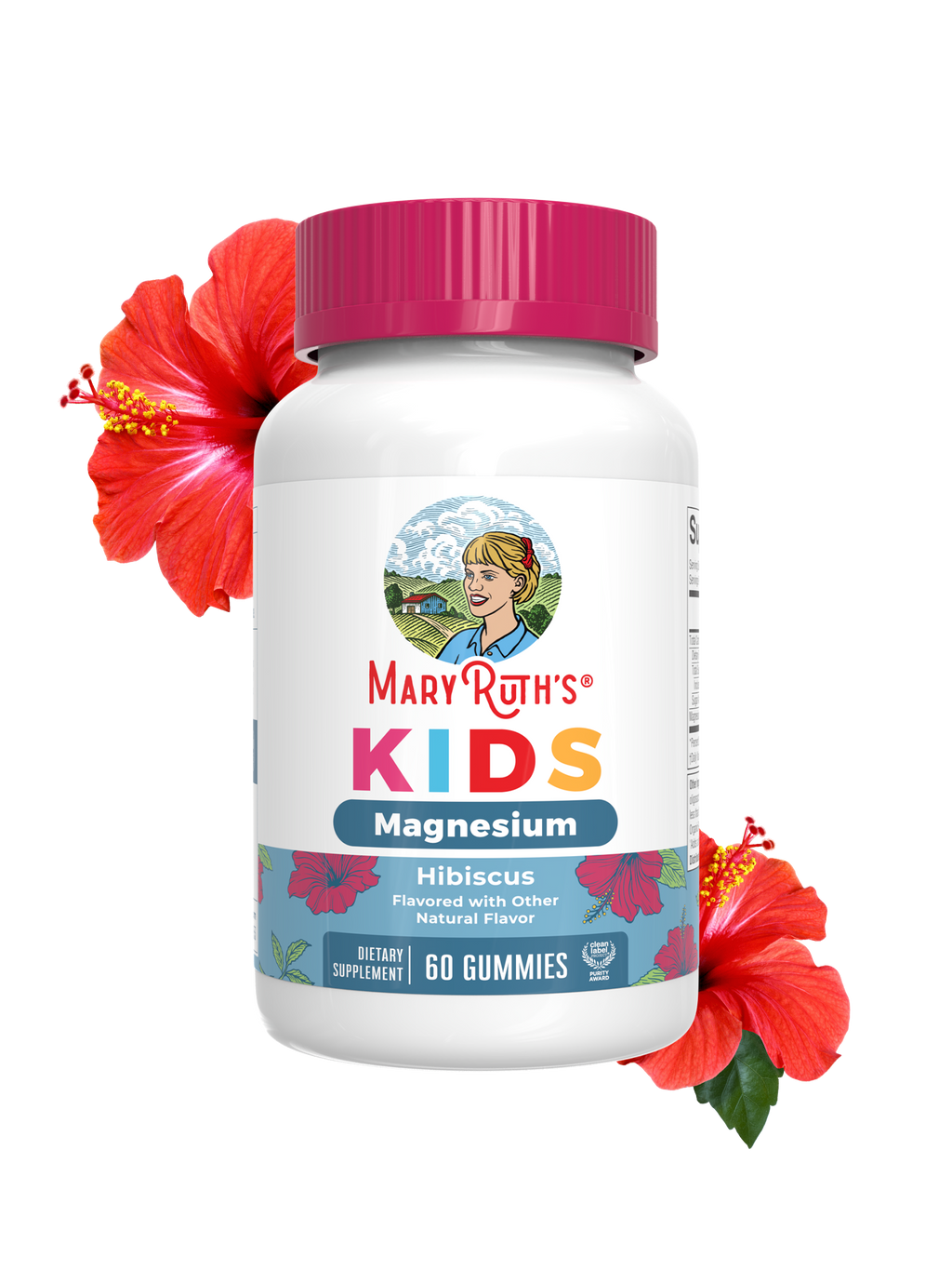 Kids Magnesium Gummies Hibiscus 60ct
