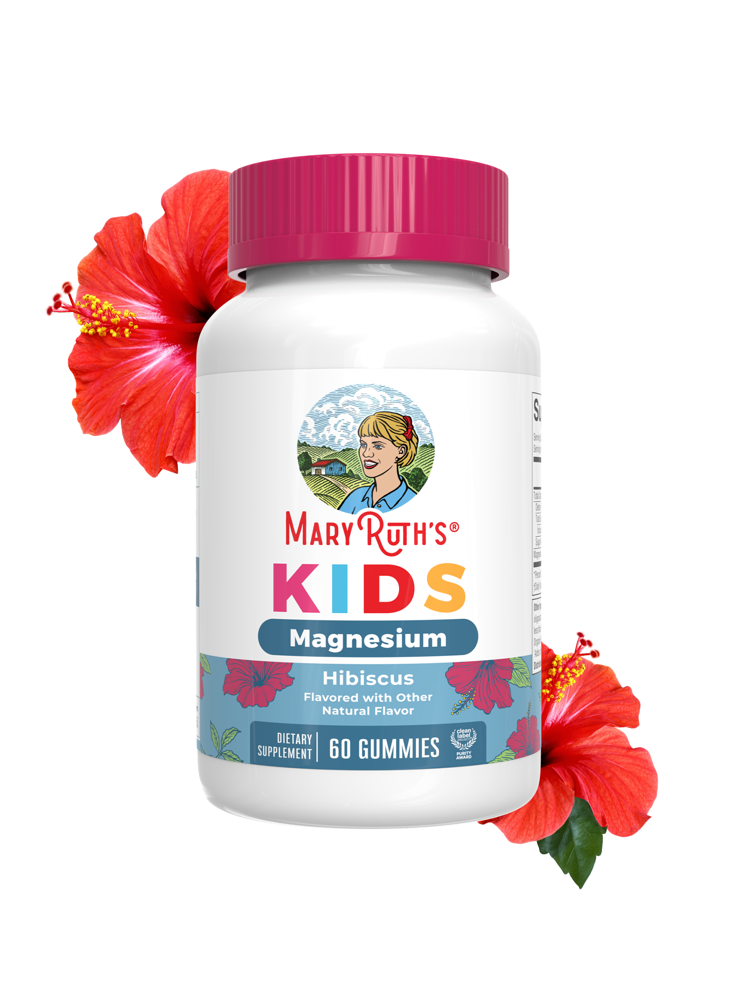 Kids Magnesium Gummies Hibiscus 60ct