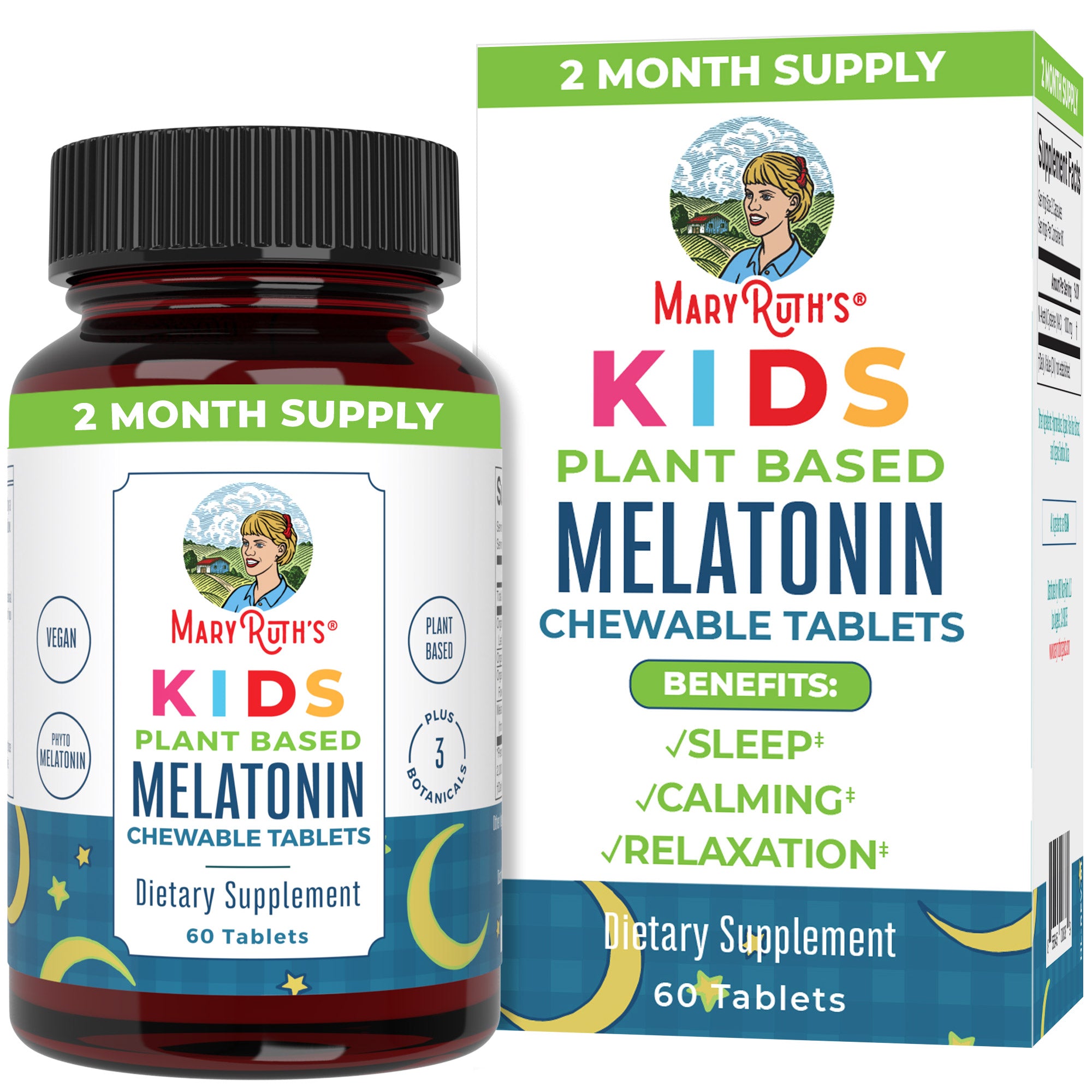 Kids Plant-Based Melatonin Chewable Tablets