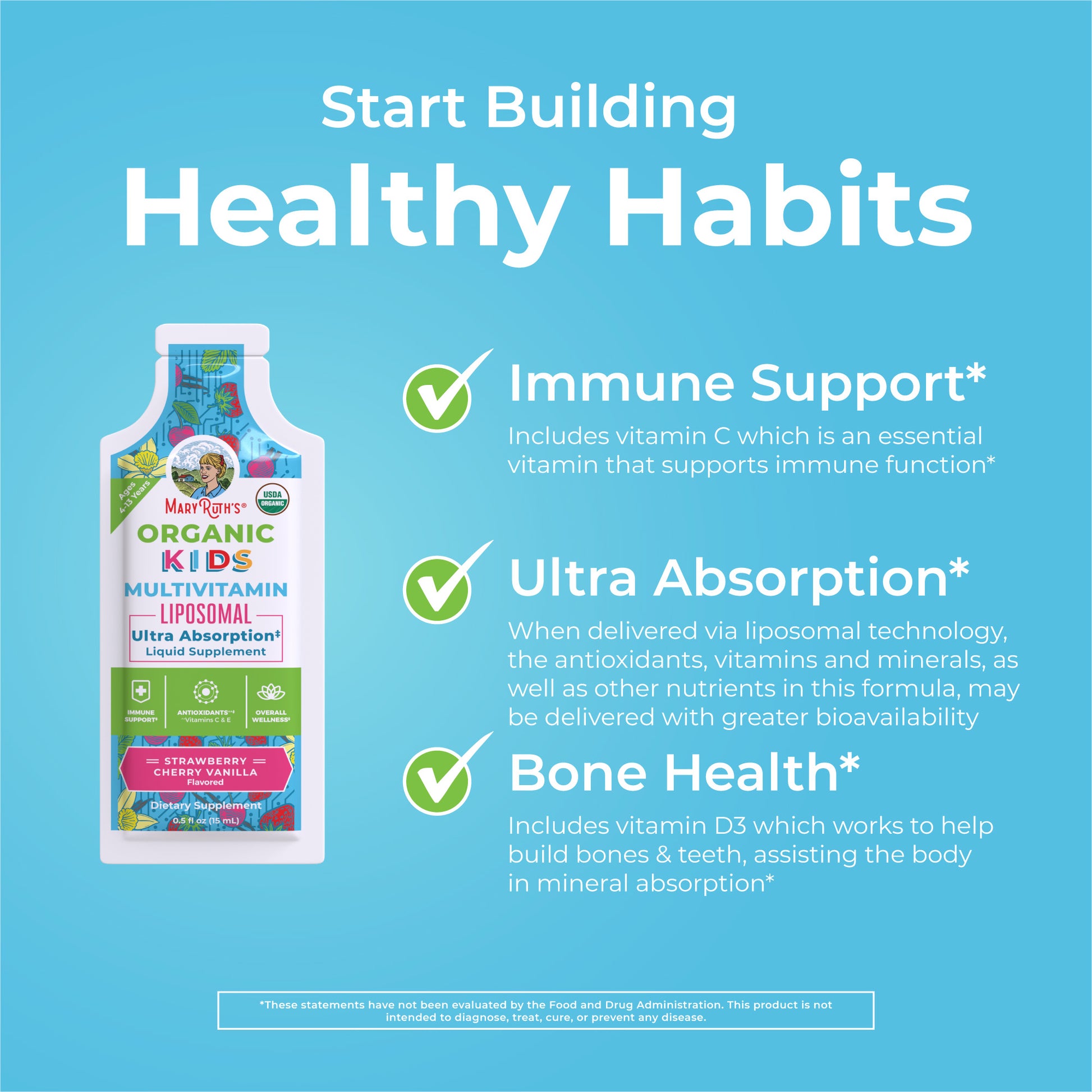 Kids Multivitamin Liposomal Pouches Healthy Habits