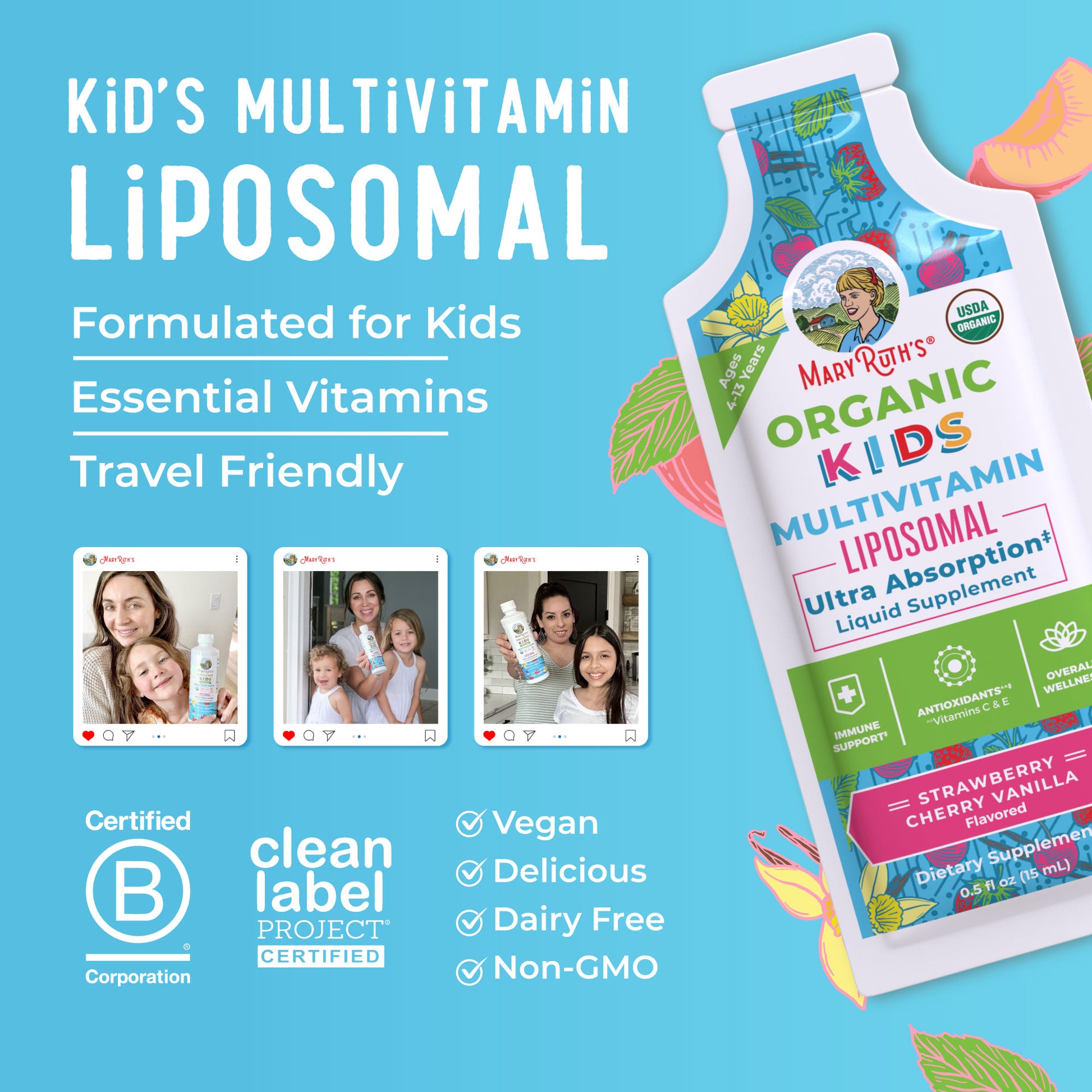 Kids Multivitamin Liposomal Pouches 8