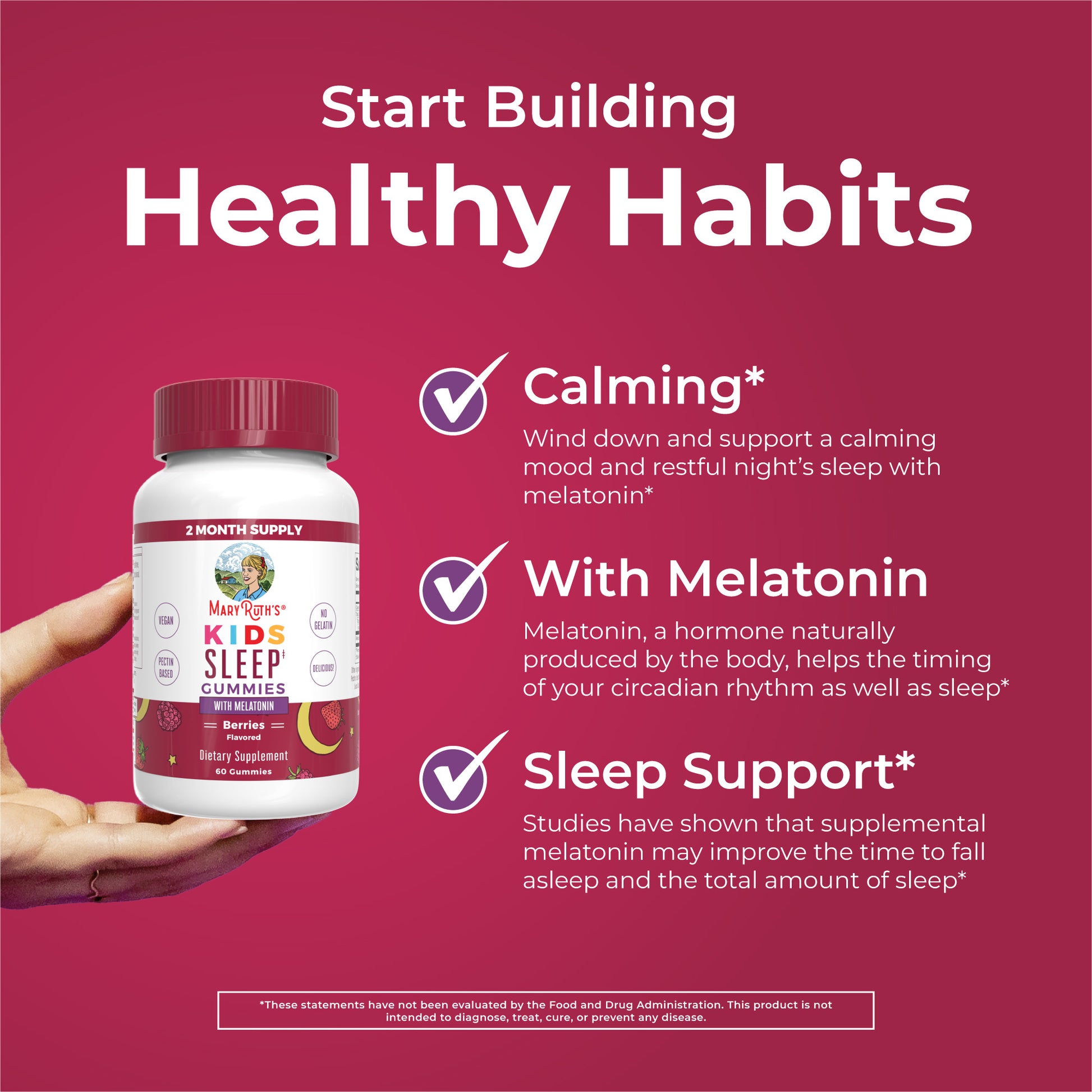 Kids Sleep Gummies With Melatonin Healthy Habits