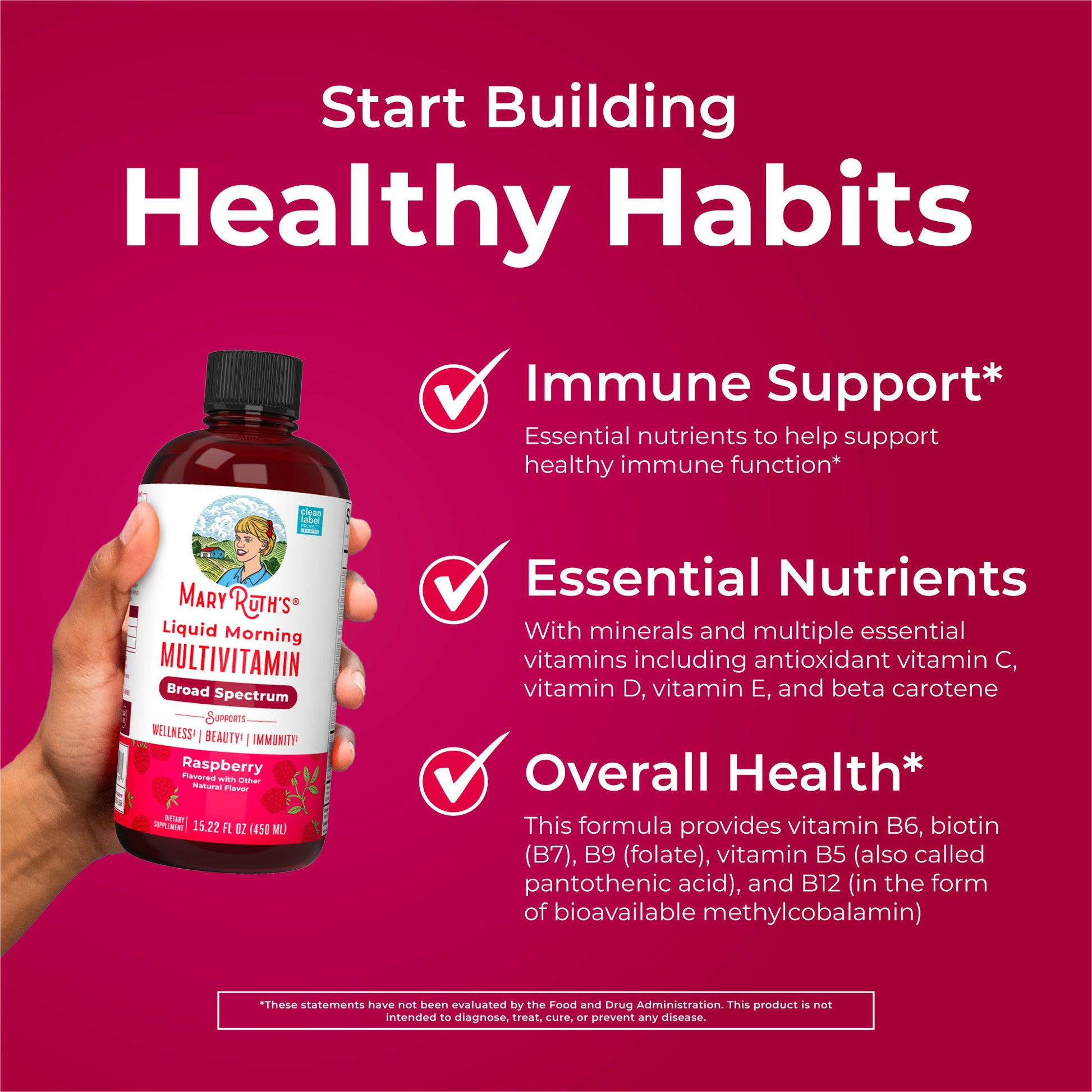 Liquid Morning Multivitamin 15oz Healthy Habits