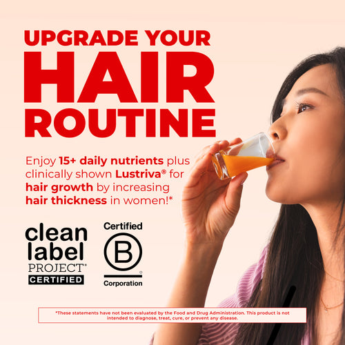 Liquid Morning Multivitamin + Hair Growth Peach Mango 30oz Upgrade Your Routine