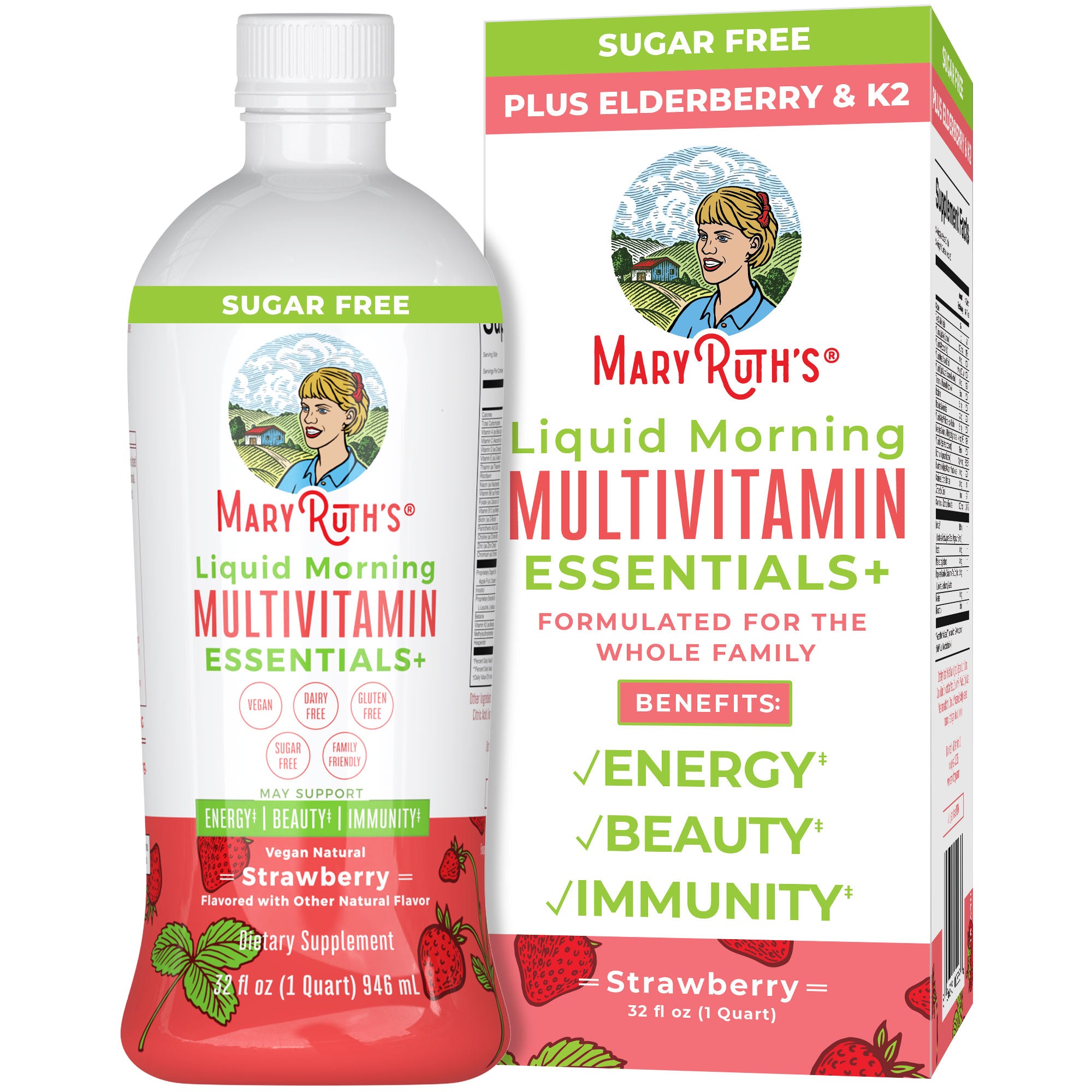 Marry Ruth Liquid Morning Multivitamin Essentials+ | Elderberry Multivitamin ...