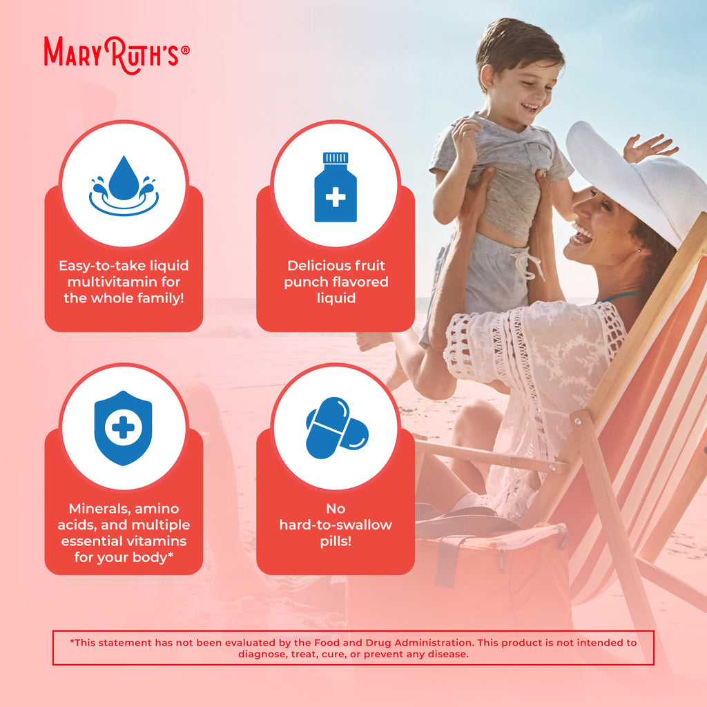 Liquid Morning Multivitamin Essentials+ Fruit Punch Benefits