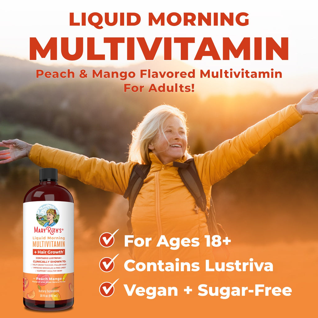 Liquid Morning Multivitamin + Hair Growth (3-Pack)