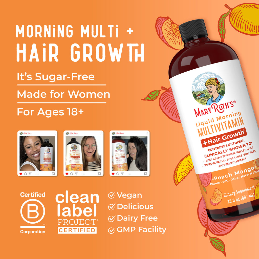 Liquid Morning Multivitamin + Hair Growth 8
