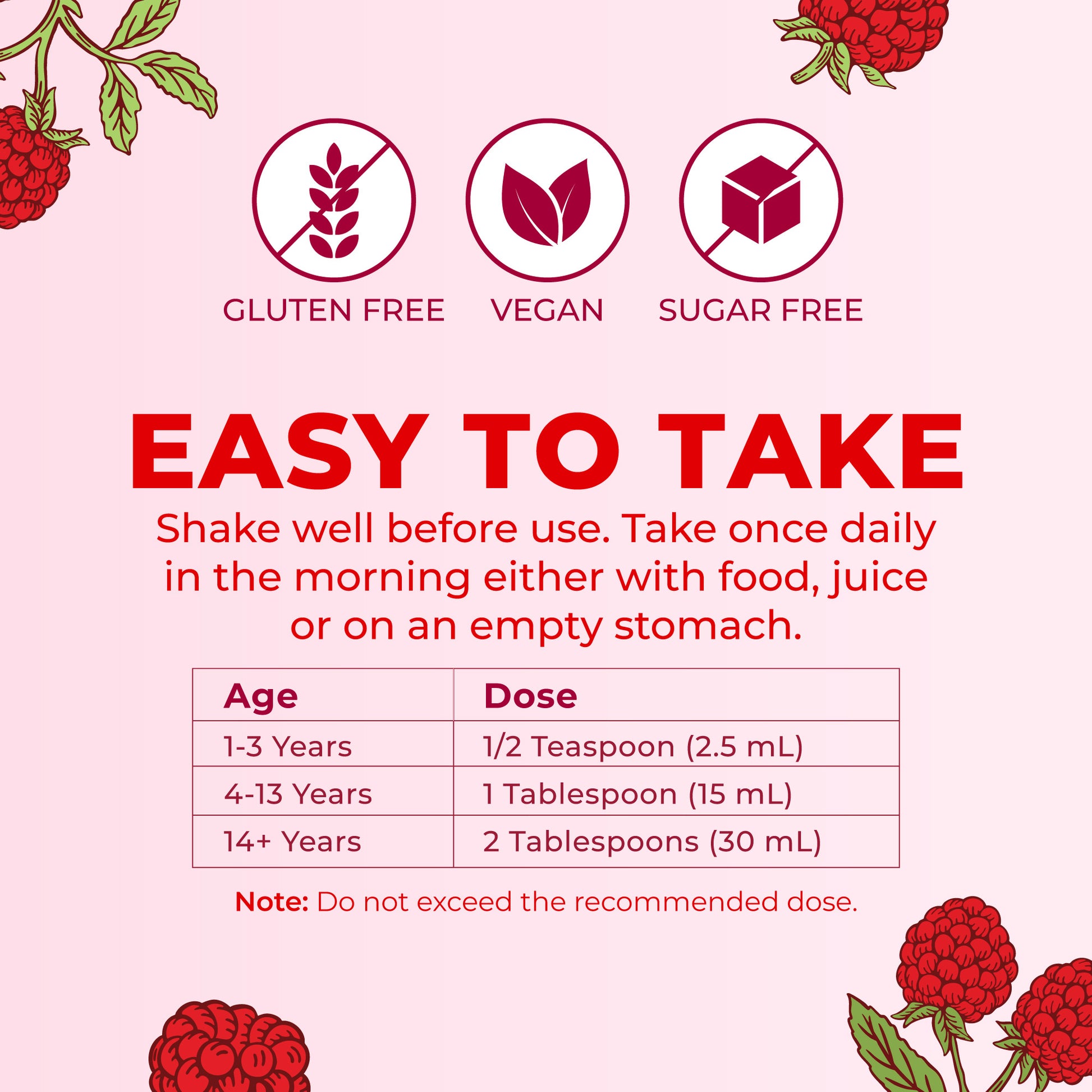 Liquid Morning Multivitamin Raspberry 15oz Easy To Take