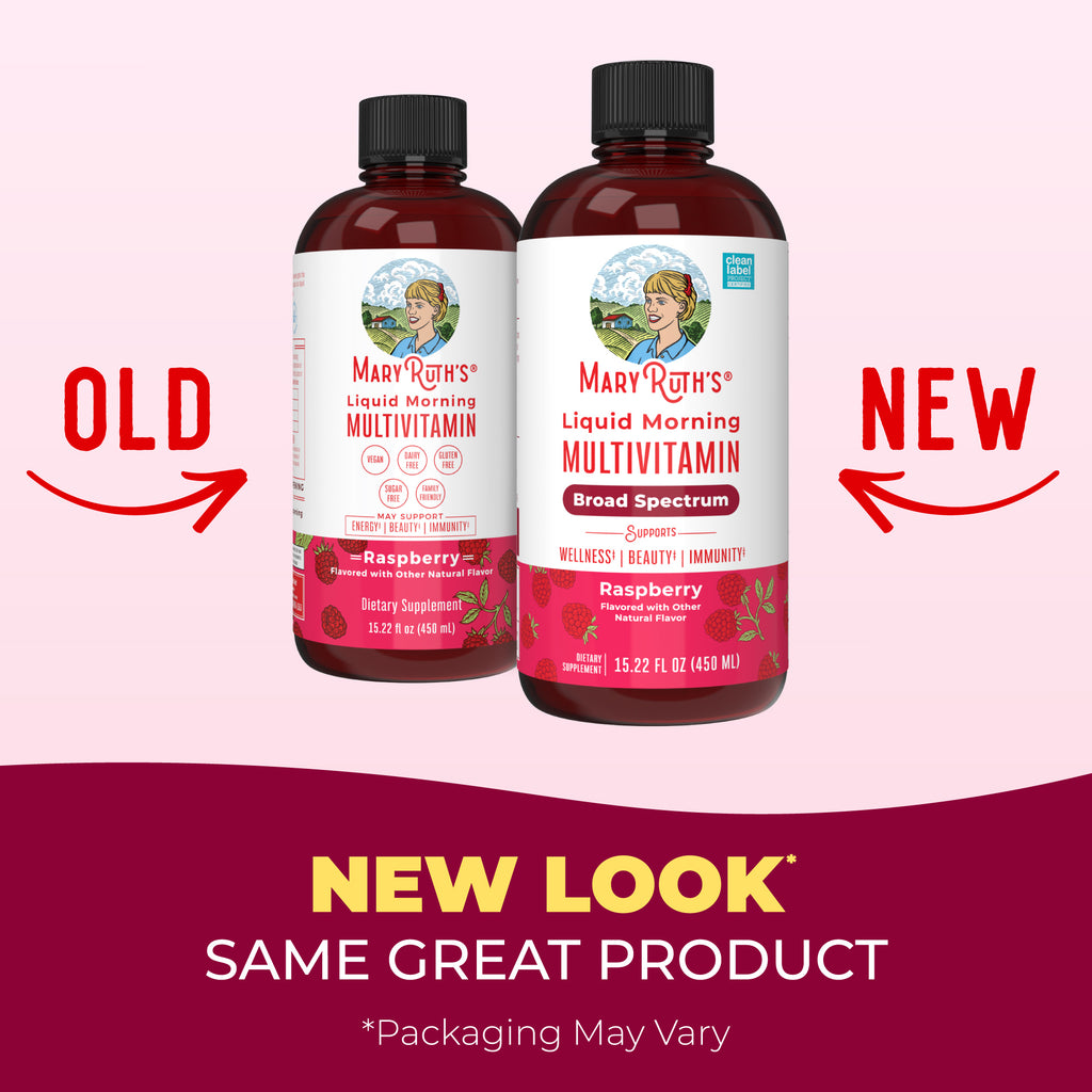 Liquid Morning Multivitamin Raspberry 15oz New Look