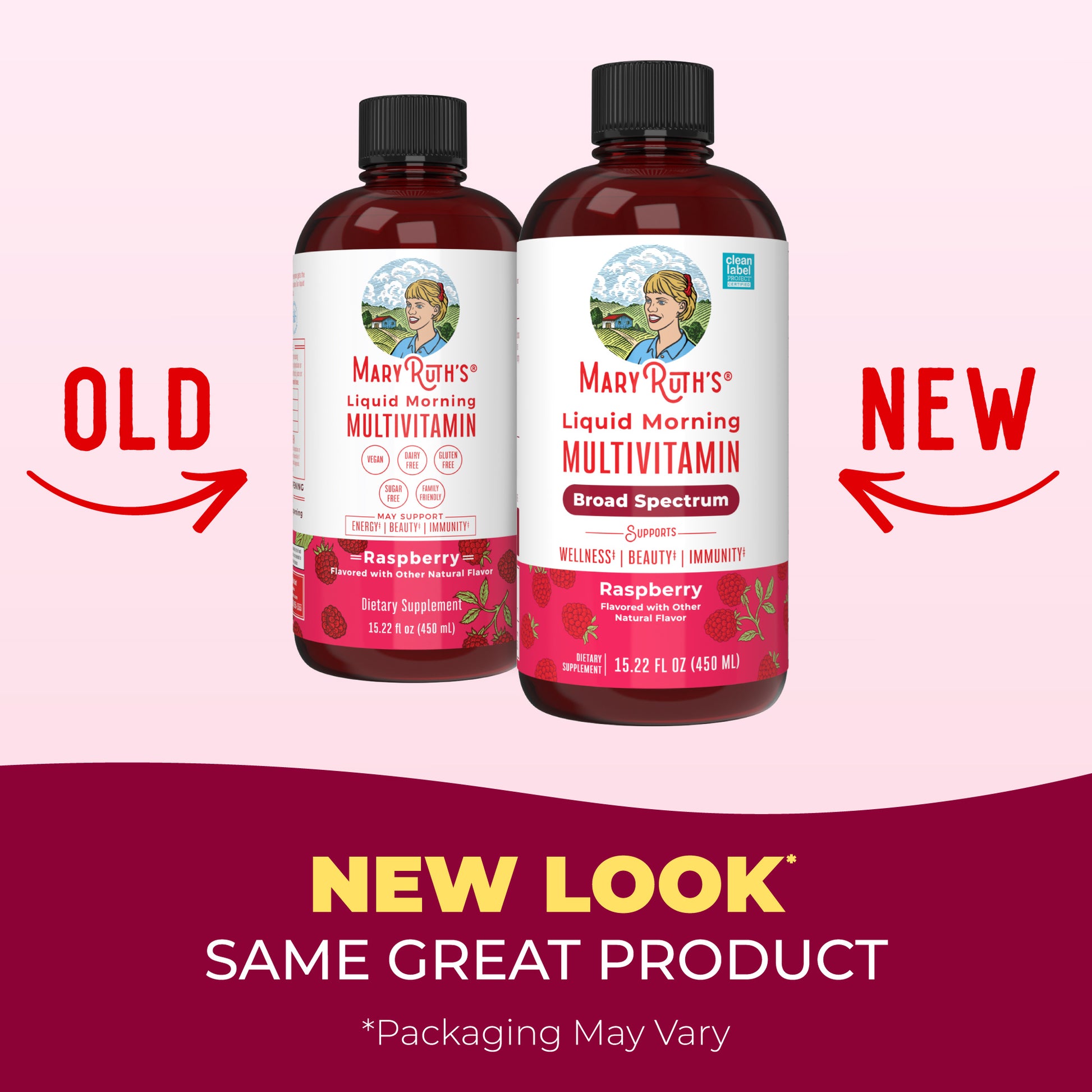 Liquid Morning Multivitamin Raspberry 15oz New Look