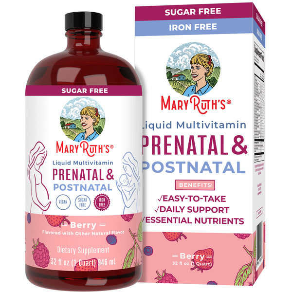 Vegan Liquid Prenatal & Postnatal Vitamins MaryRuth Organics