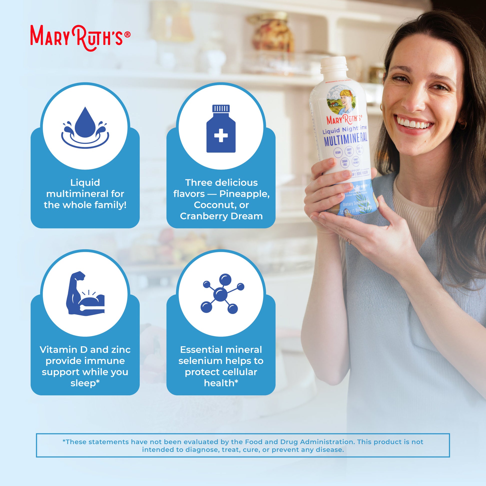 Liquid Nighttime Multimineral Coconut 15oz Benefits