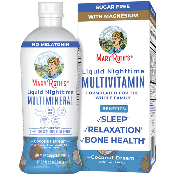Mary Ruth Multi Liquid Nighttime Multimineral for Sleep – MaryRuth Organics