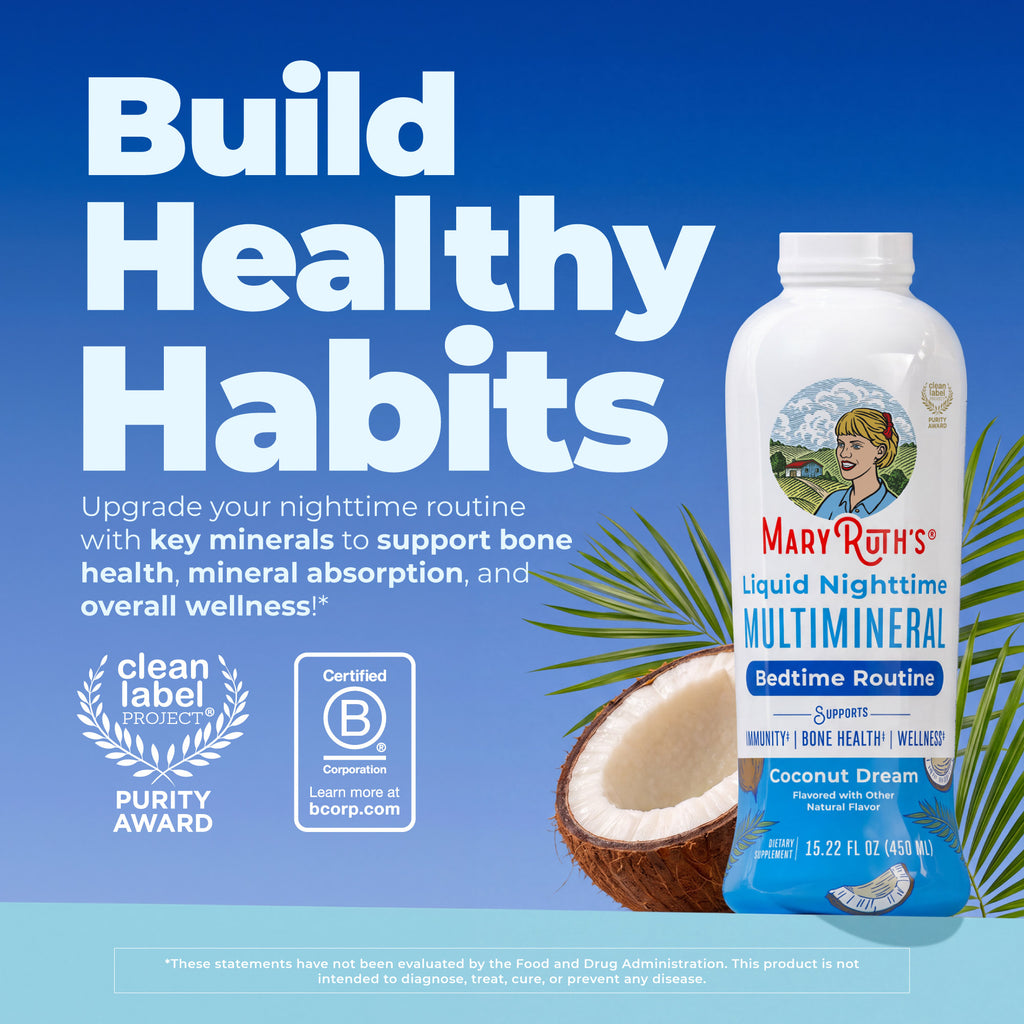 Liquid Nighttime Multimineral Coconut Dream 15.22oz Build Healthy Habits