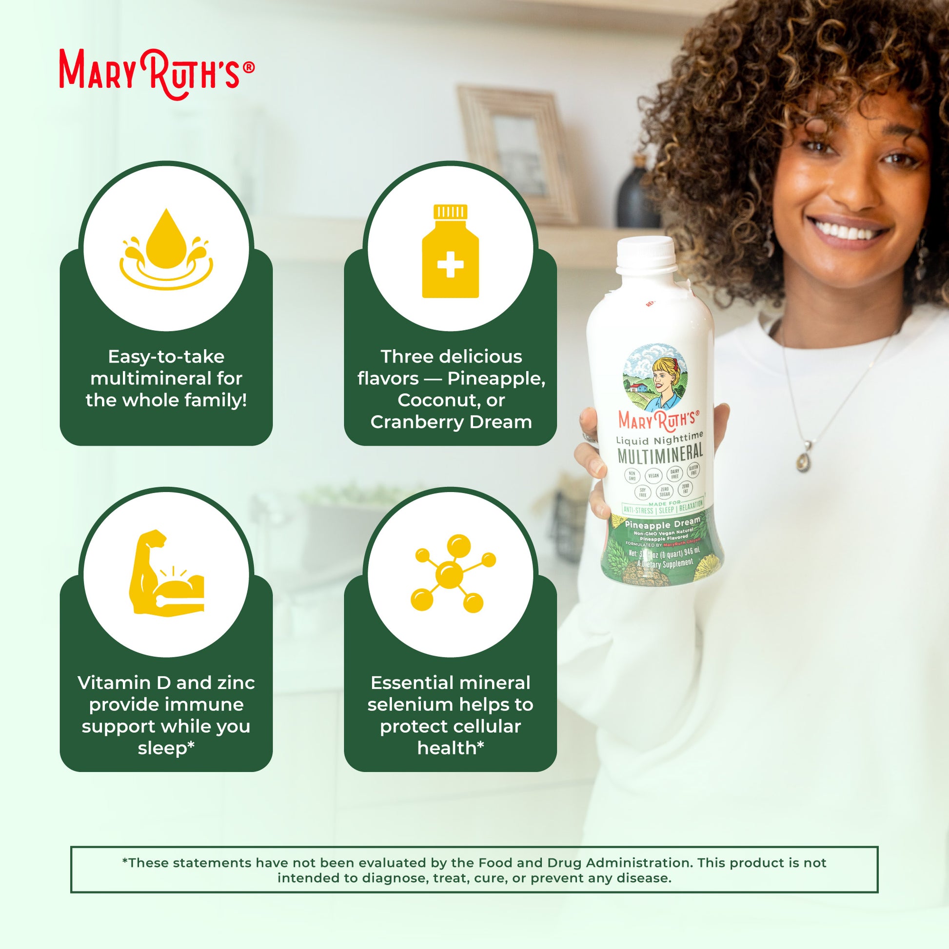 Liquid Nighttime Multimineral Pineapple 32oz Benefits