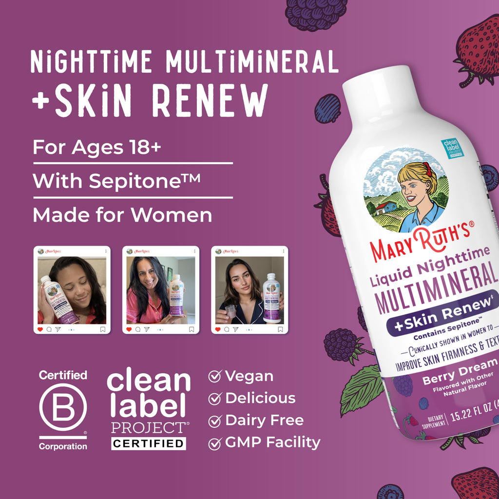 Liquid Nighttime Multimineral + Skin Renew 15oz 8