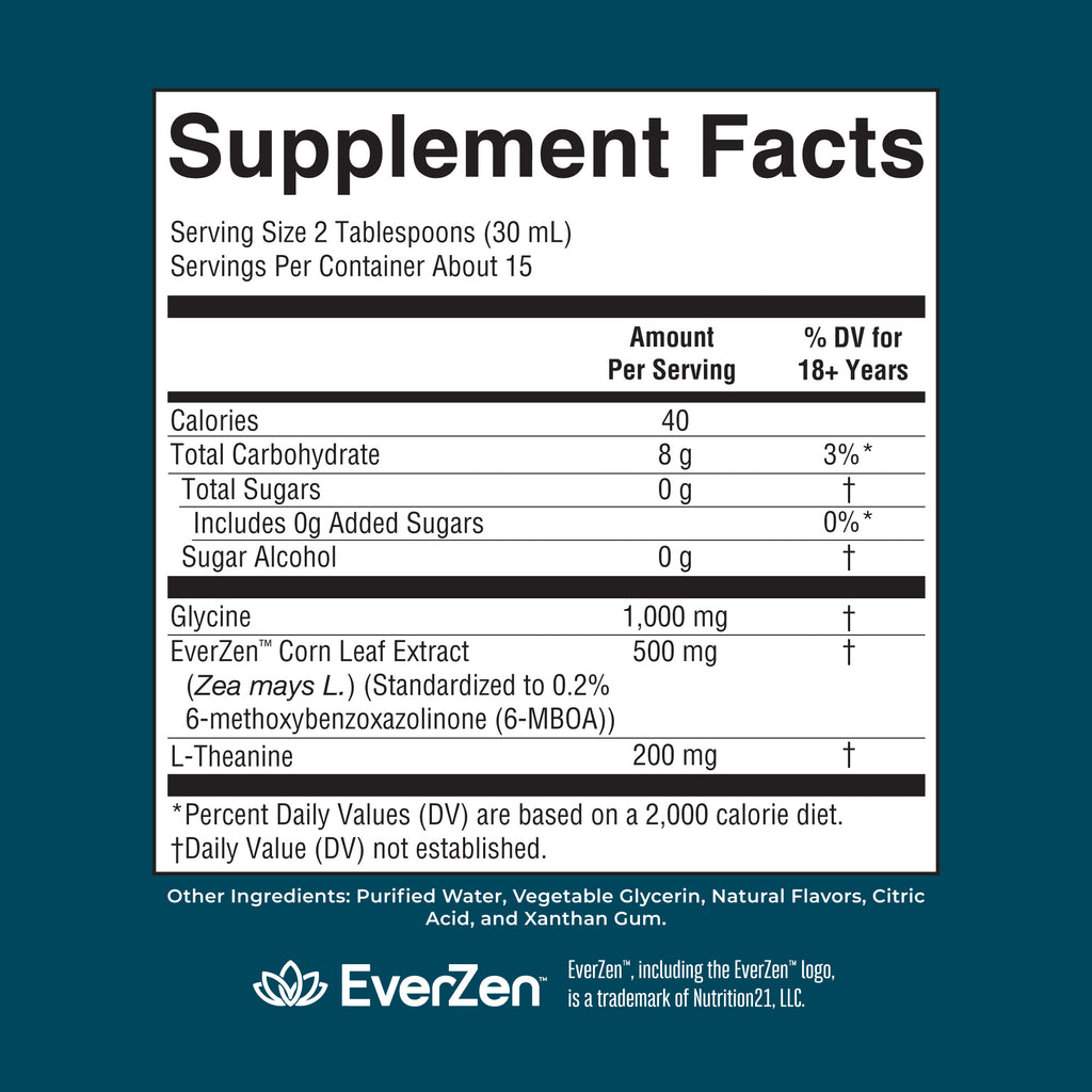 Liquid Ultra Sleep Support Cherry Berry 15oz Supplement Facts
