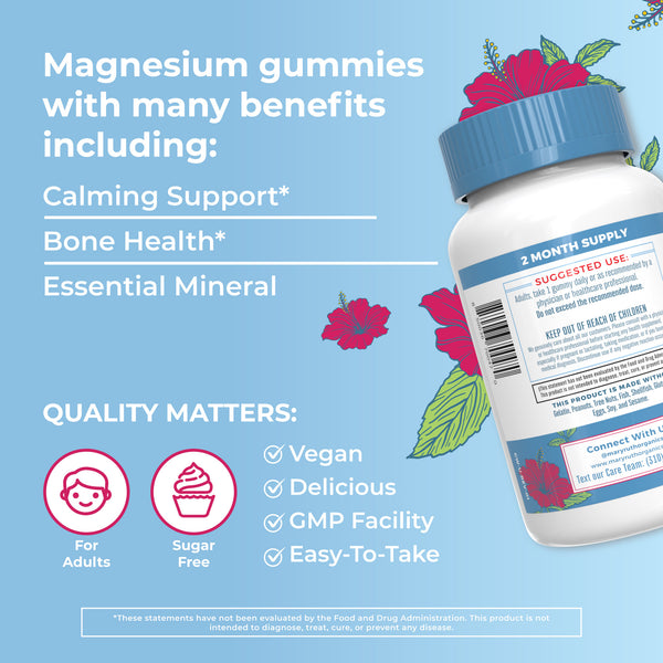 Vegan Magnesium Calm Gummies MaryRuth Organics