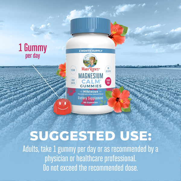 Vegan Magnesium Calm Gummies MaryRuth Organics