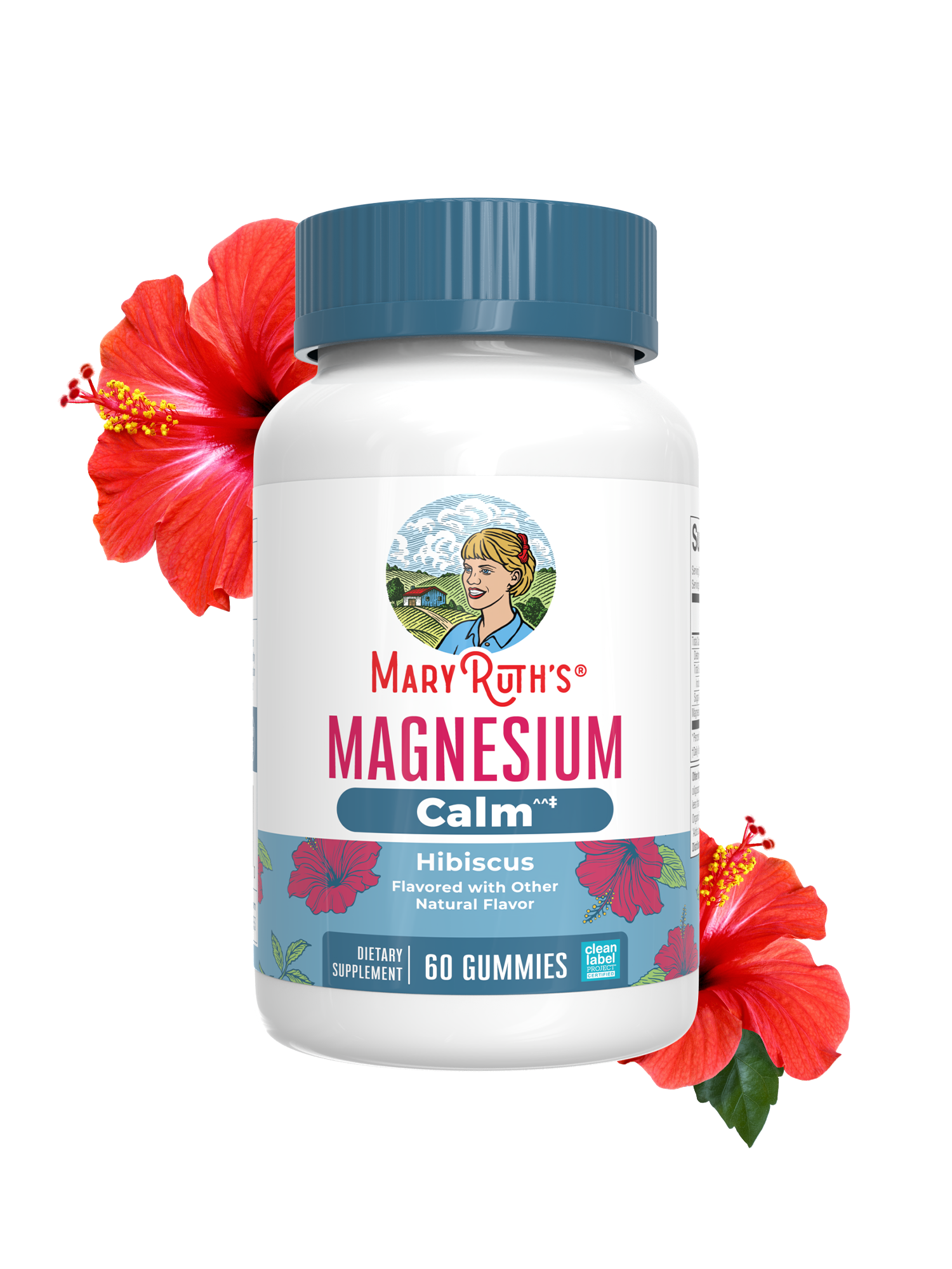 Magnesium Calm Gummies Hibiscus 60ct