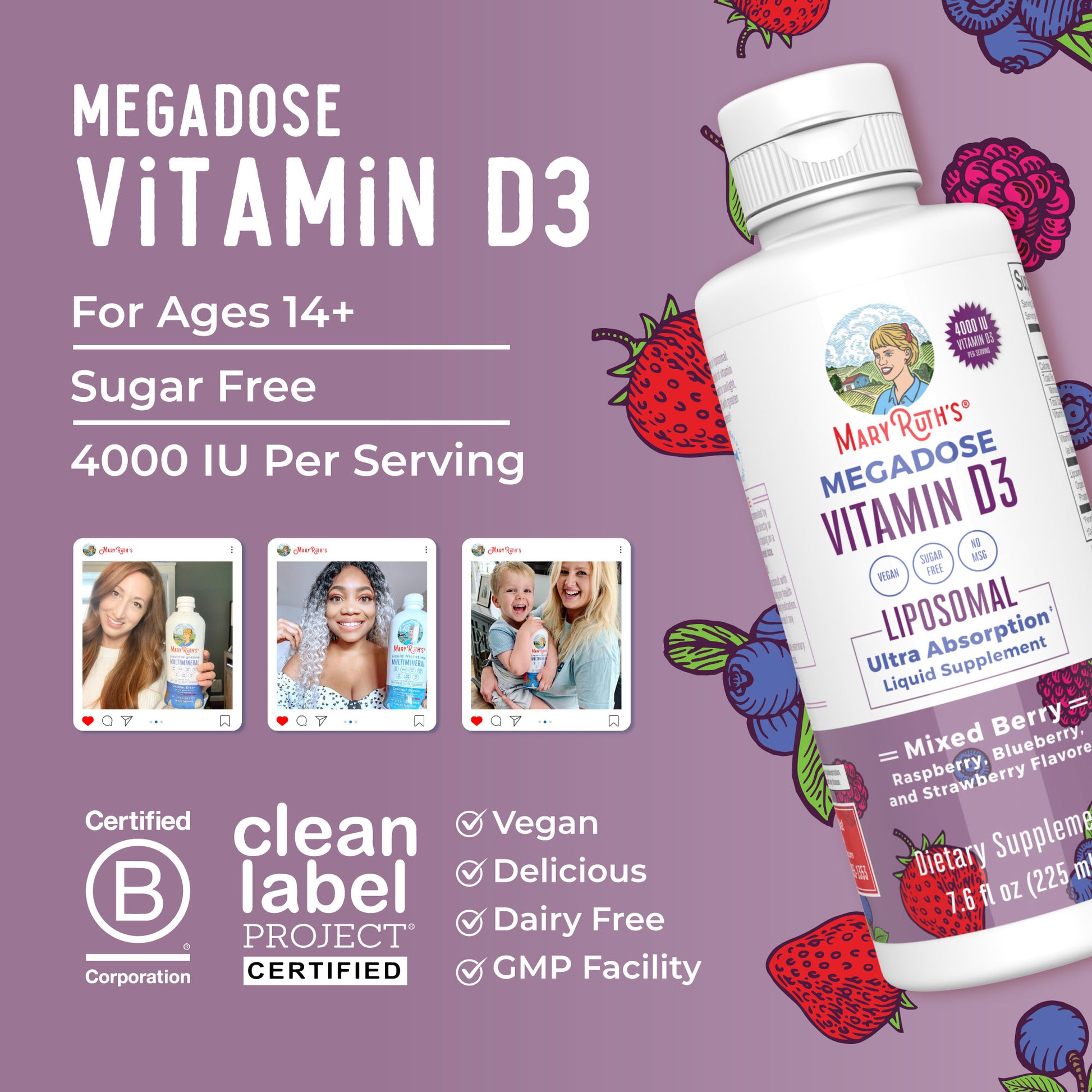 Megadose D3 Liposomal 7oz 8