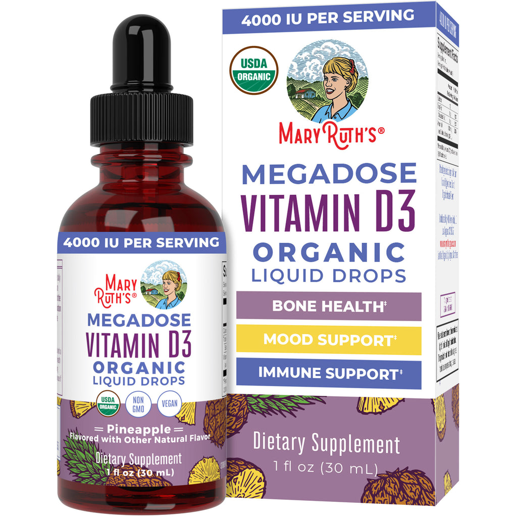 Megadose D3 Organic Liquid Drops 1oz