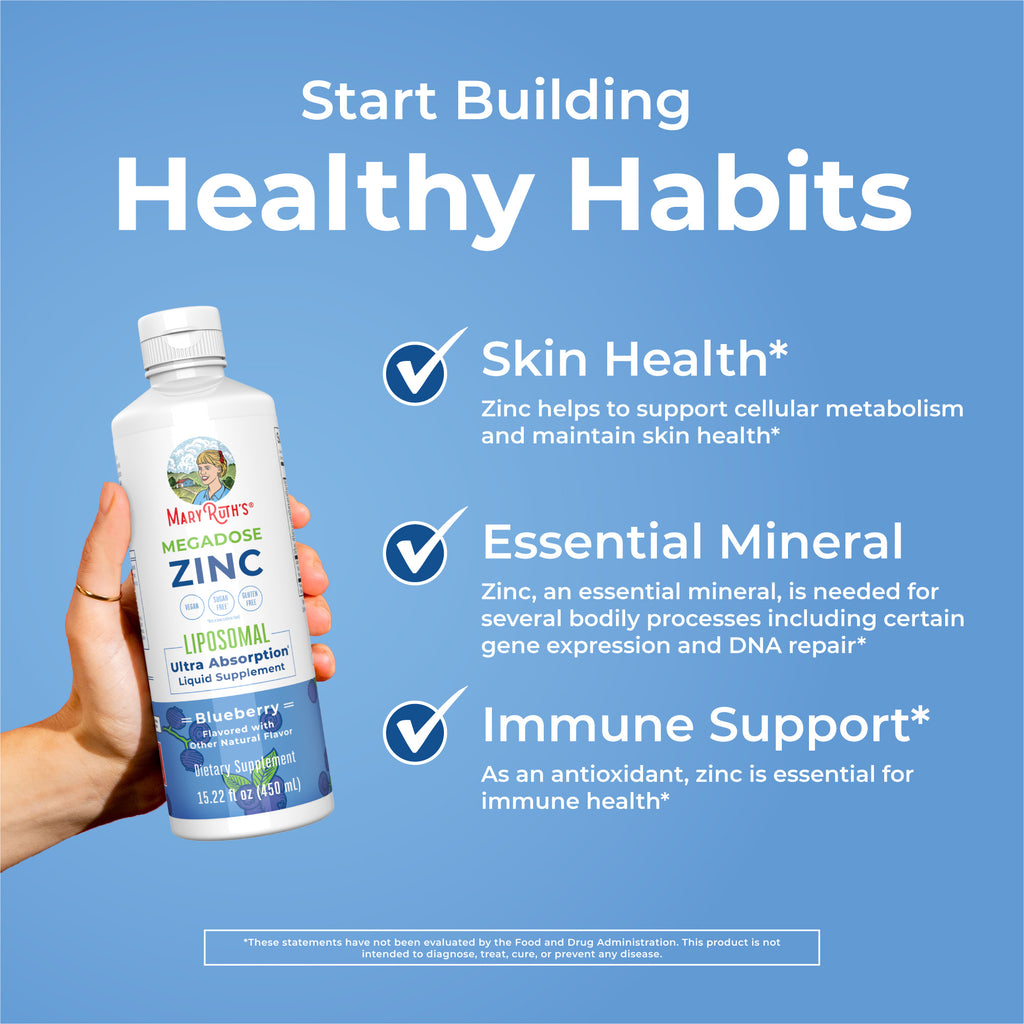Megadose Zinc Liposomal 15oz Blueberry Healthy Habits