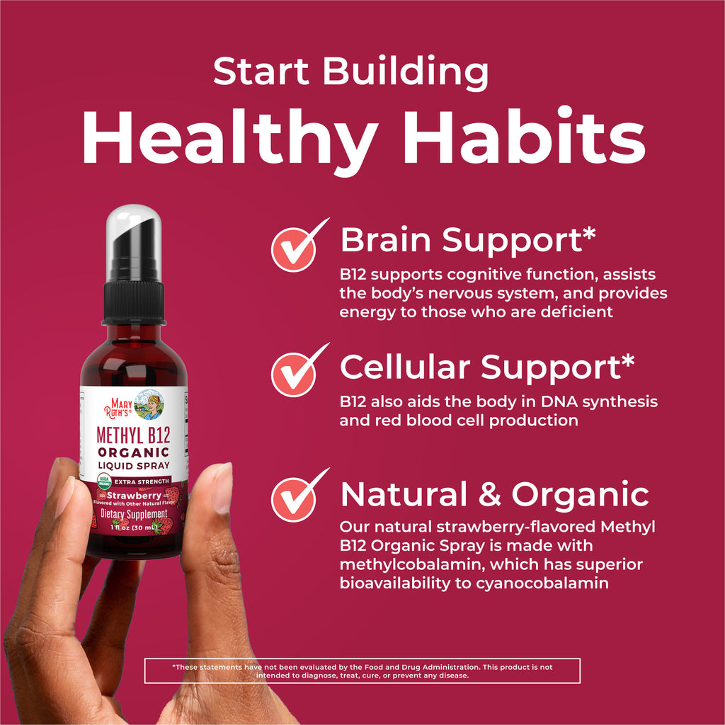 Methyl B12 Organic Spray Strawberry Healthy Habits