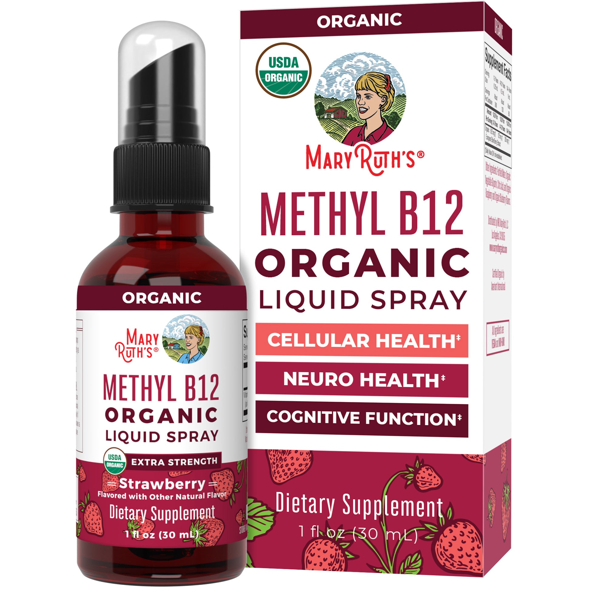 Methyl B12 Organic Spray Strawberry