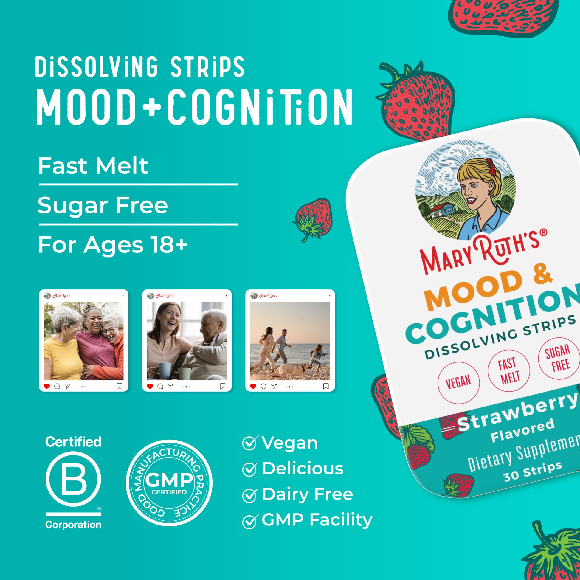 Mood & Cognition Dissolving Strips 8