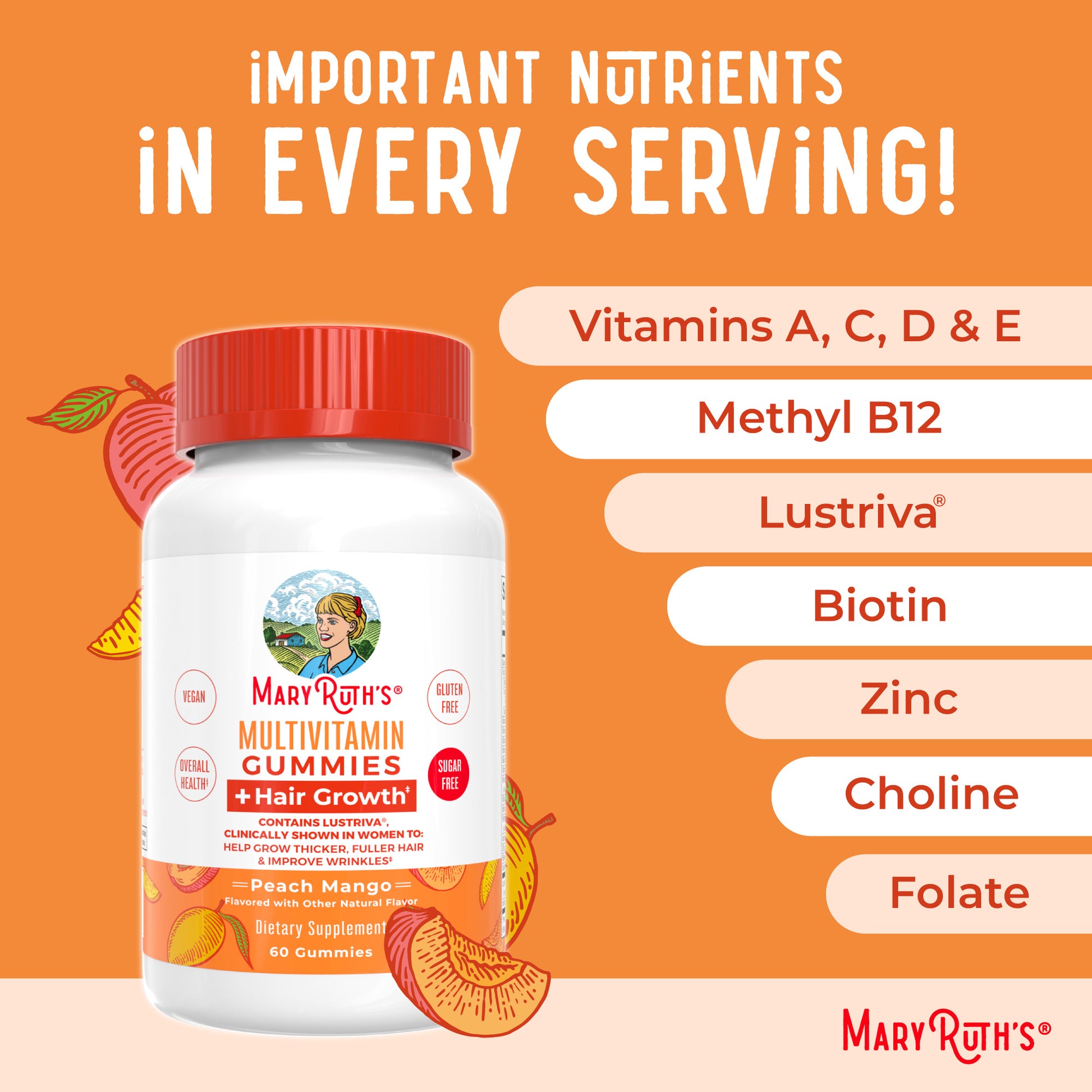 Multivitamin Hair Growth Gummies Ingredients