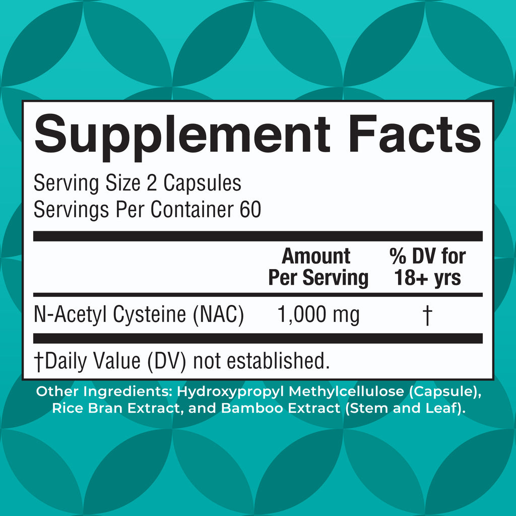 N-acetyl-cysteine (NAC) Supplement Facts