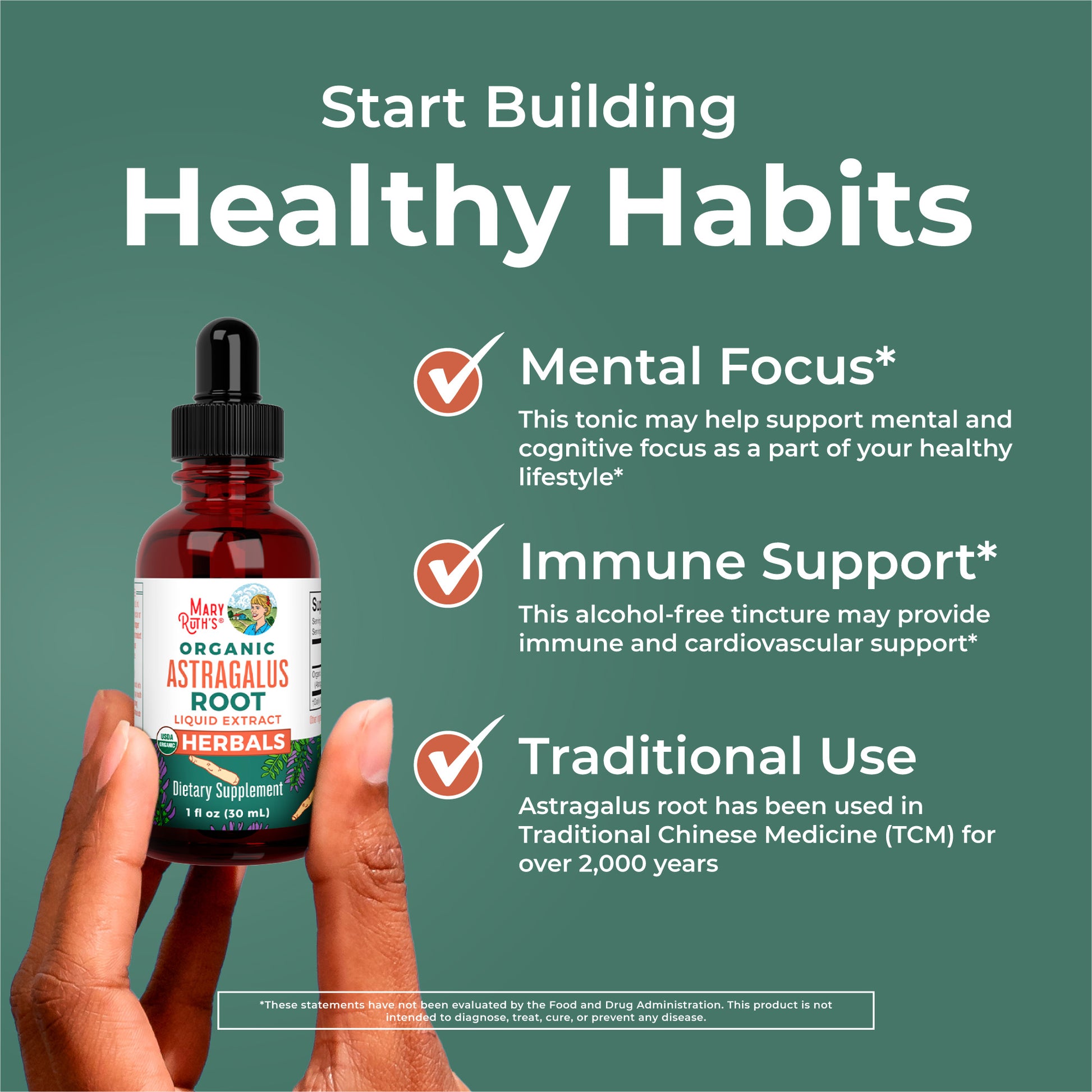Organic Astragalus Root Herbal Drops Healthy Habits