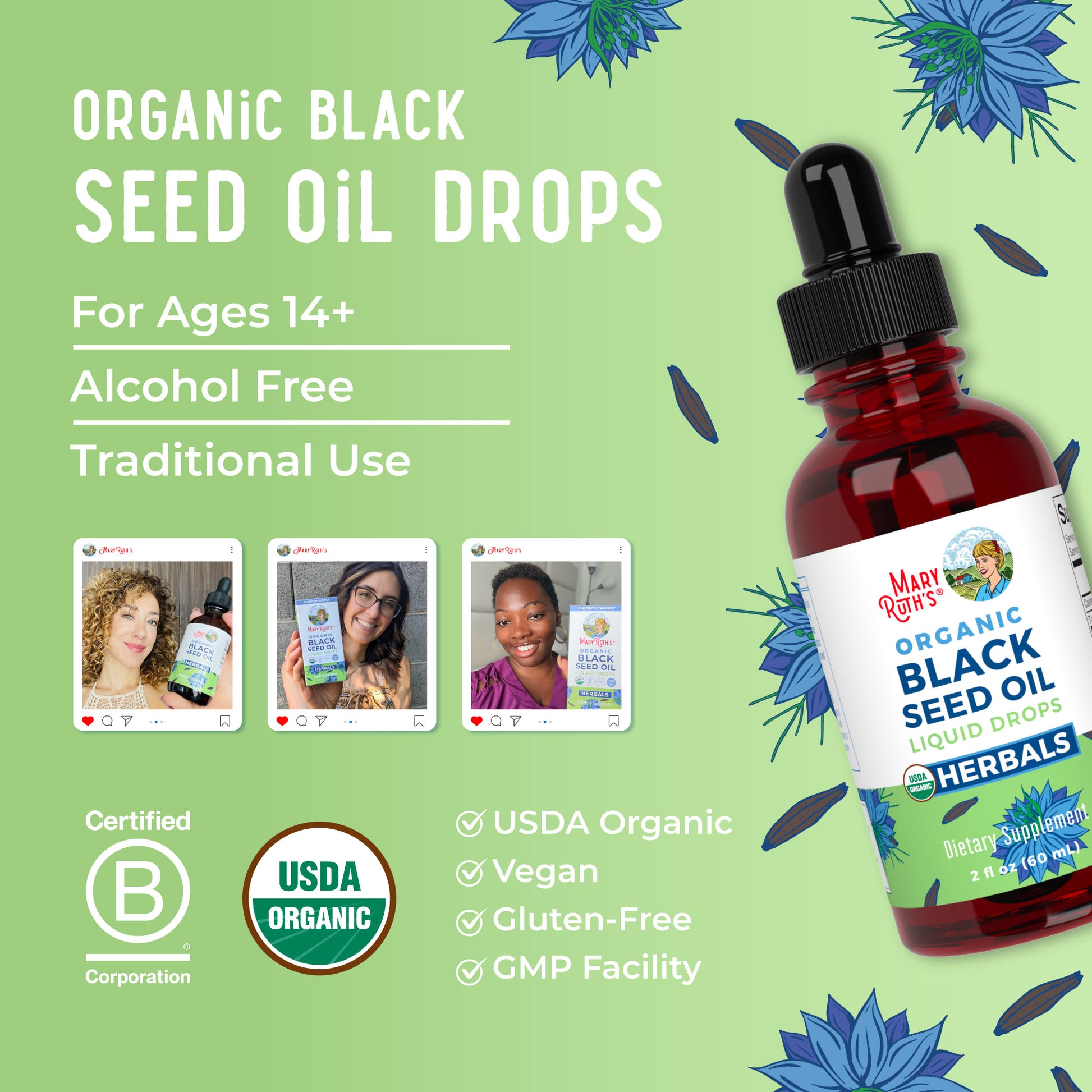 Organic Black Seed Oil Liquid Drops 8