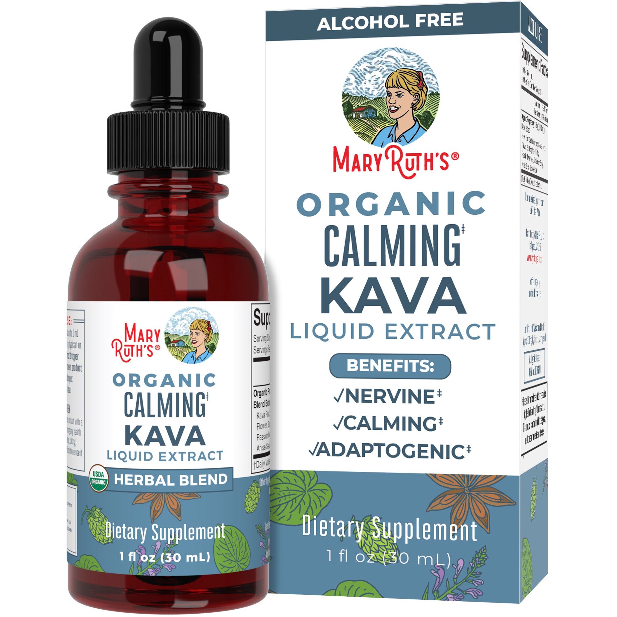 Organic Calming Kava Liquid Drops