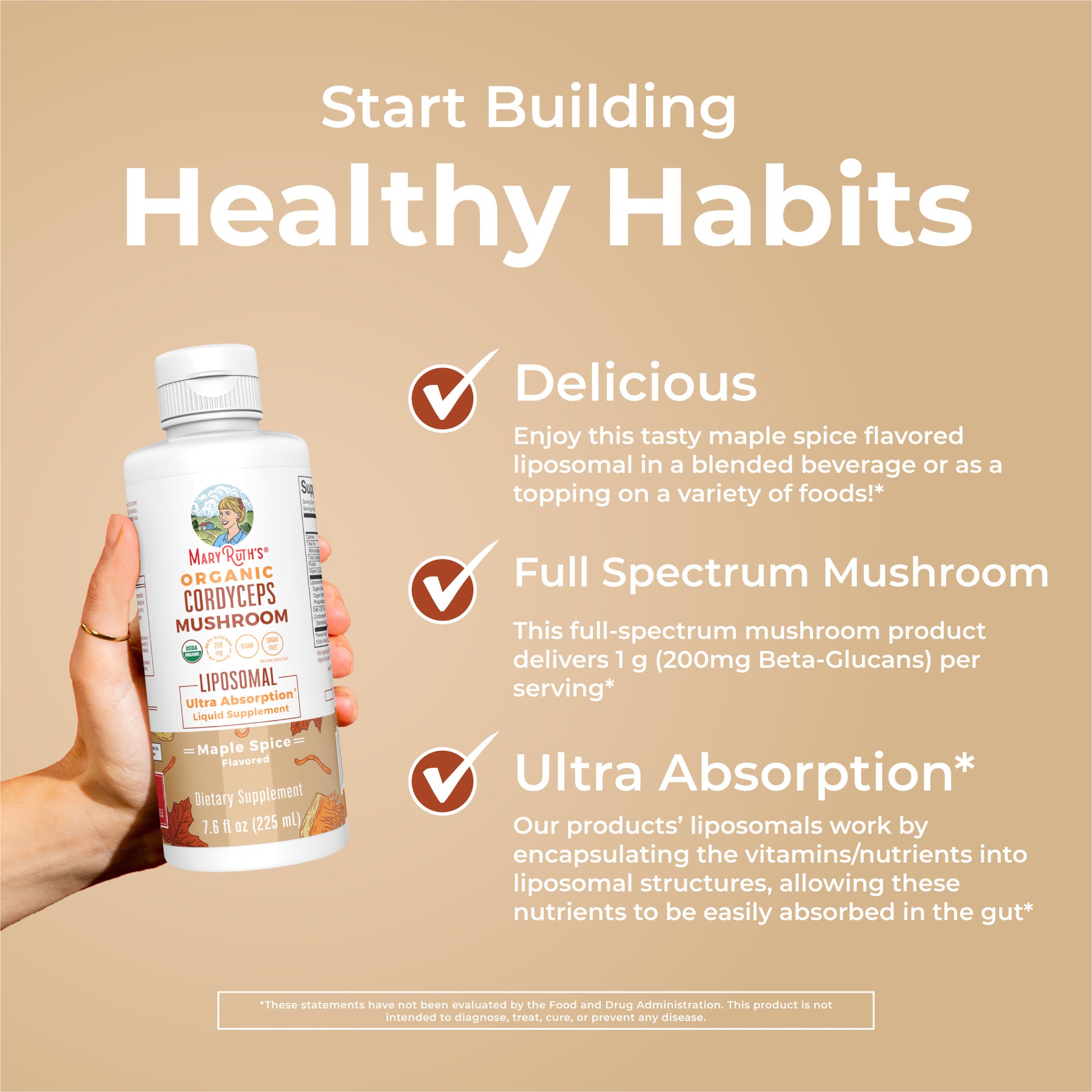 Organic Cordyceps Mushroom Liposomal Healthy Habits