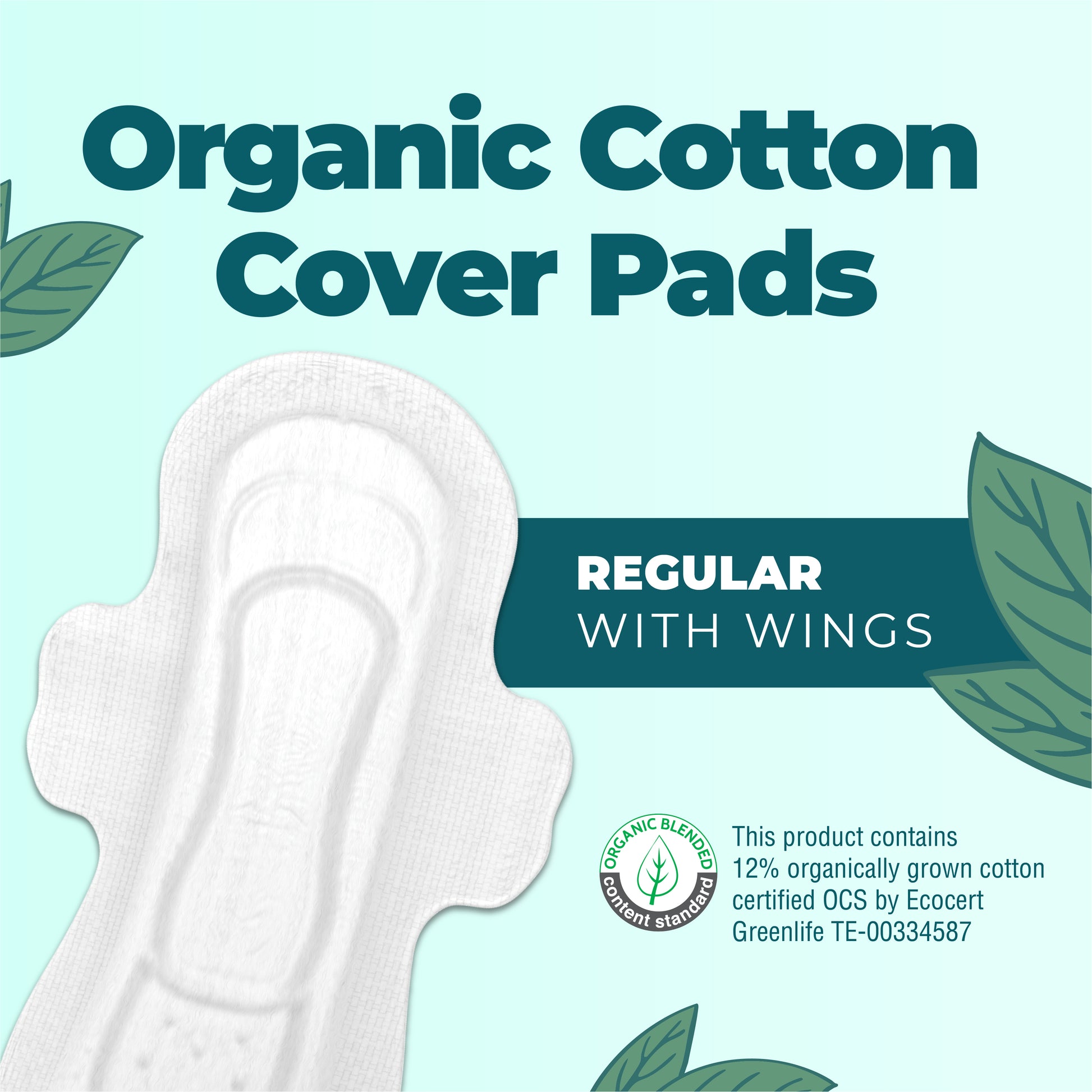 Organic Cotton Cover Pads Regular Flow 22ct Regular With Wings Benefits