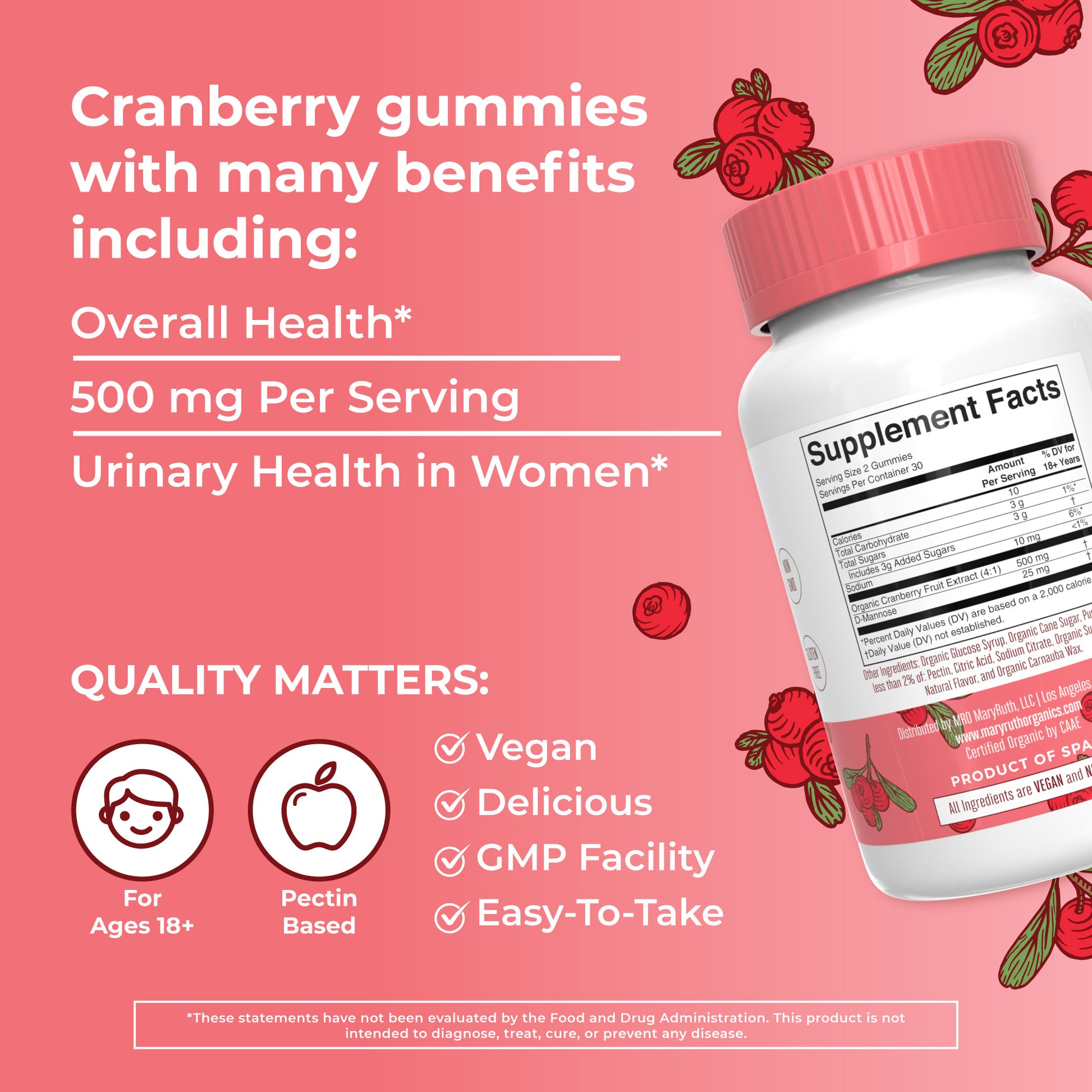 Organic Cranberry Gummies 7