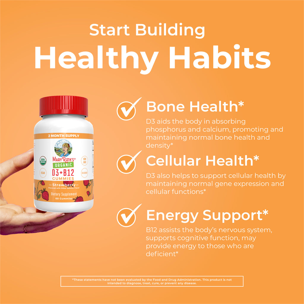 Organic D3 + B12 Gummies Healthy Habits