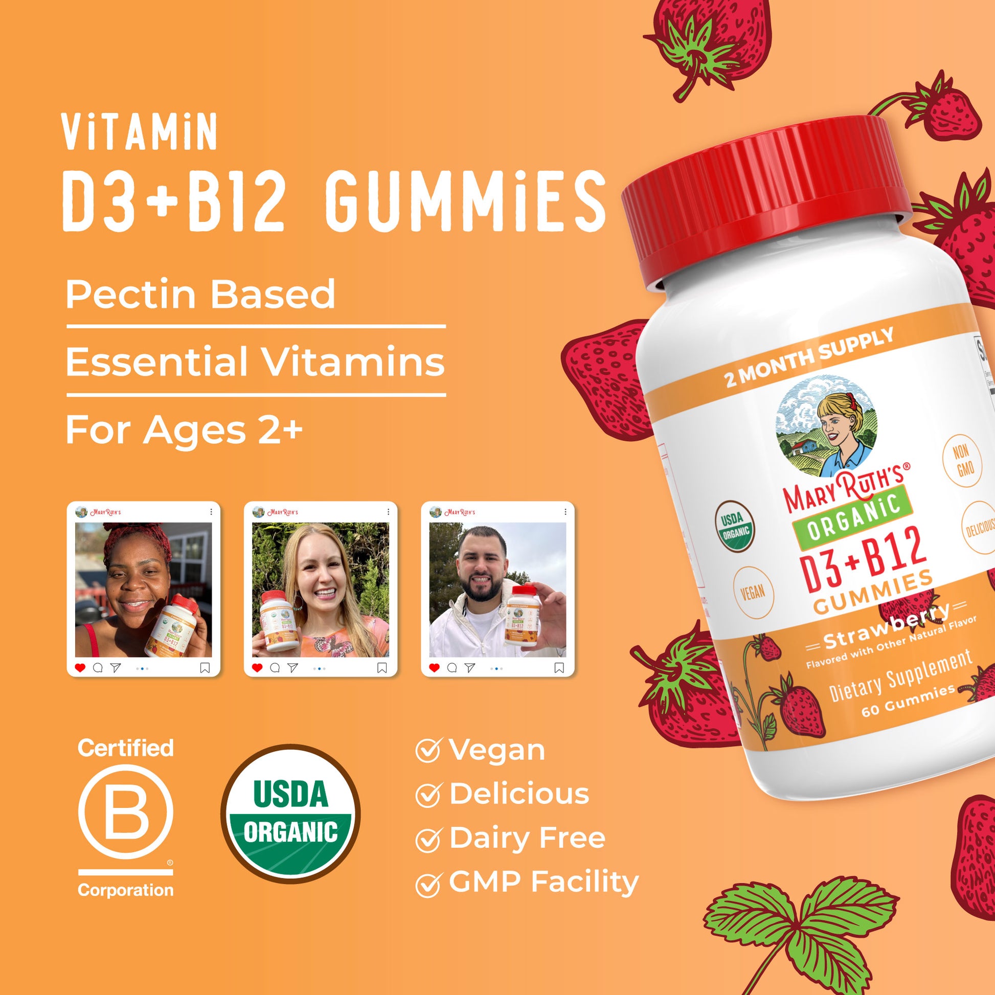 Organic D3 + B12 Gummies 8