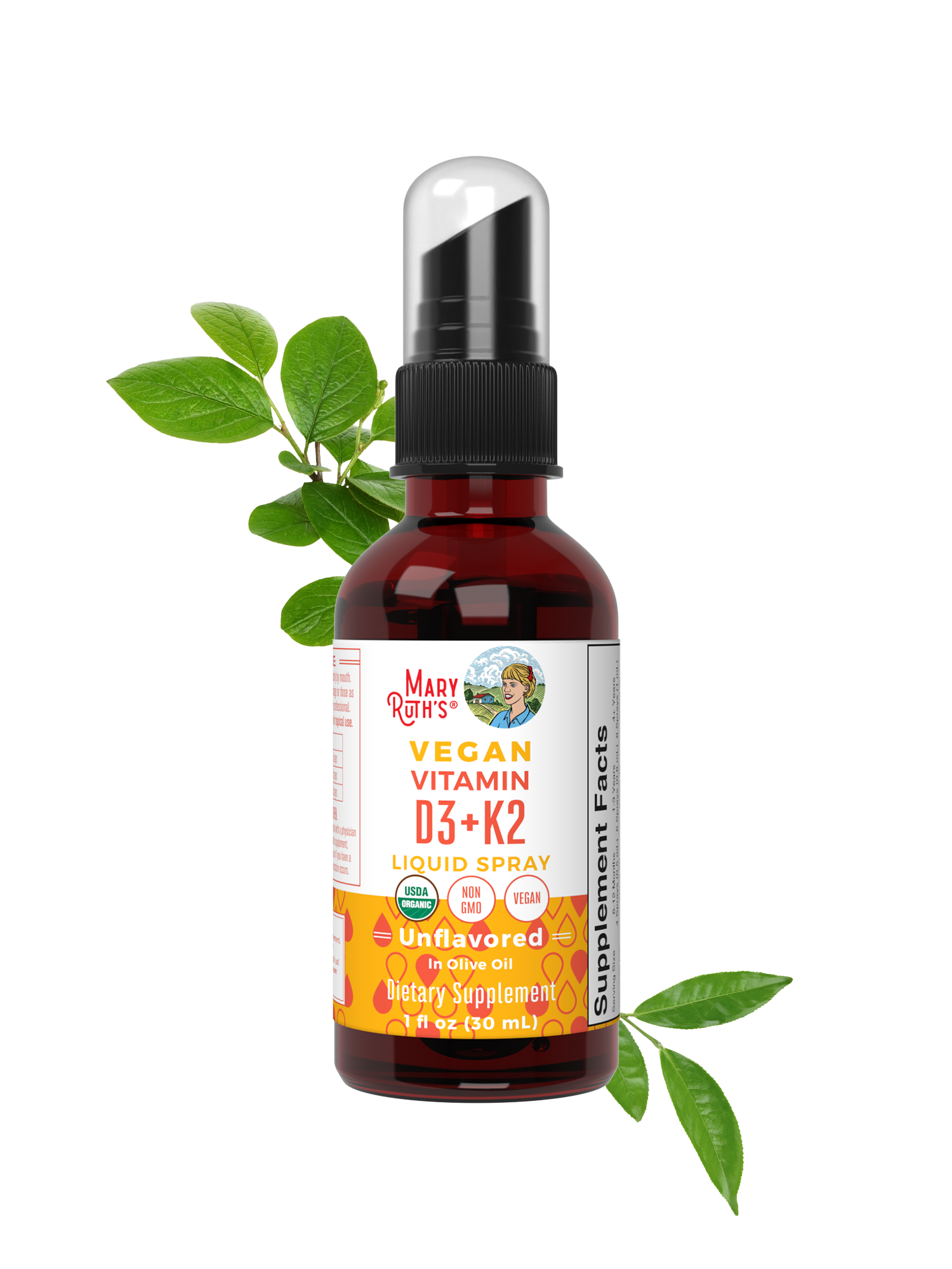 Organic D3 K2 Spray Unflavored 1oz