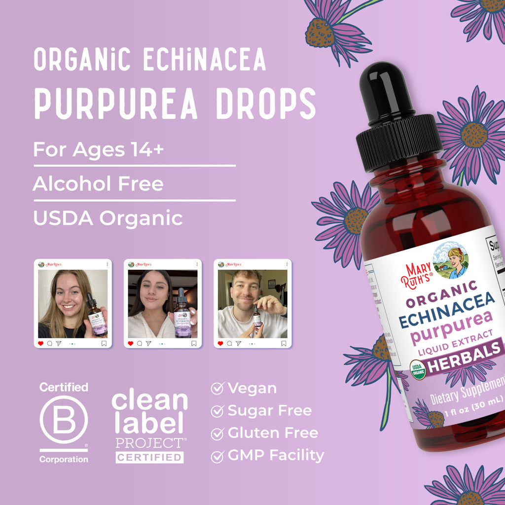 Organic Echinacea Purpurea Herbal Liquid Drops 8