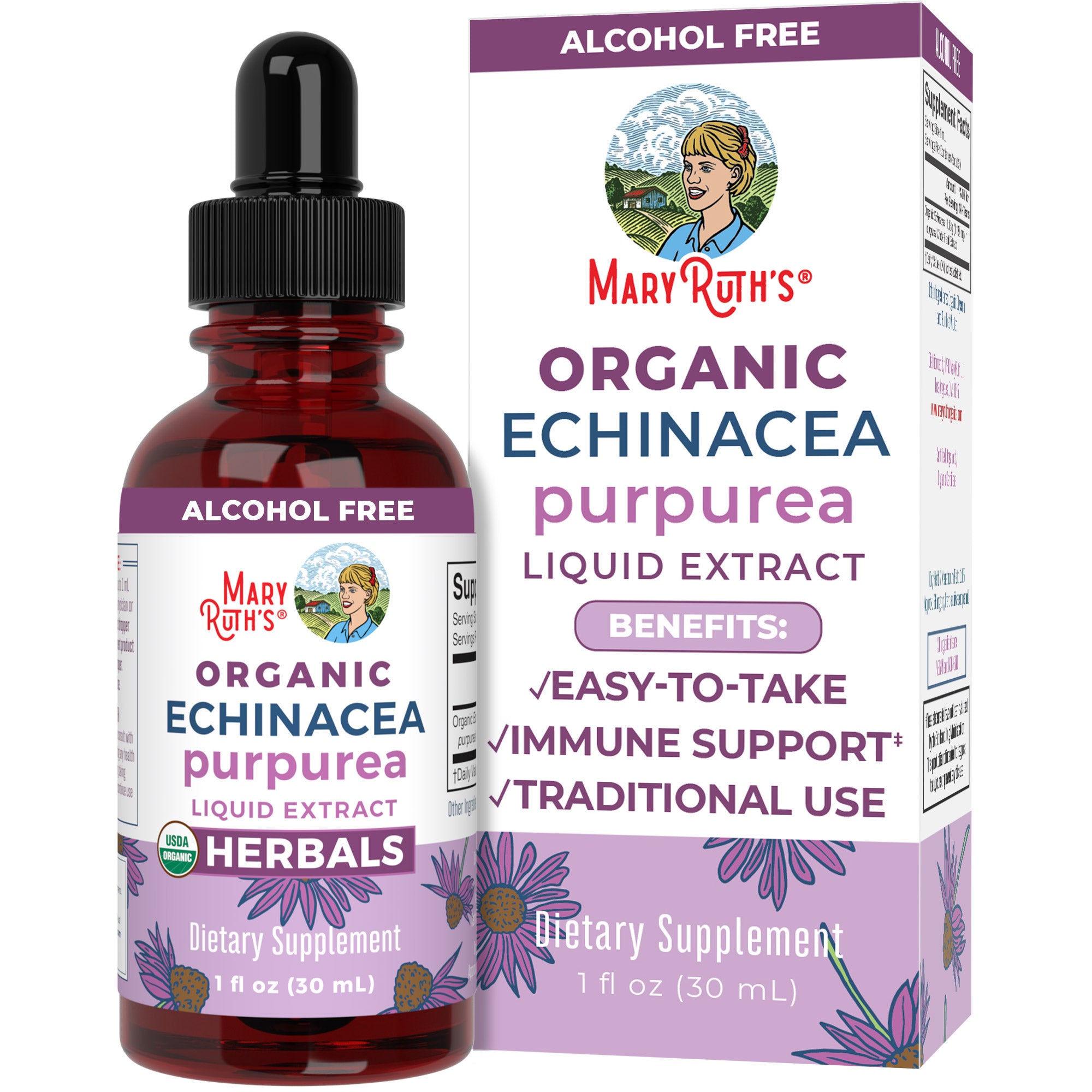 Organic Echinacea Purpurea Herbal Liquid Drops