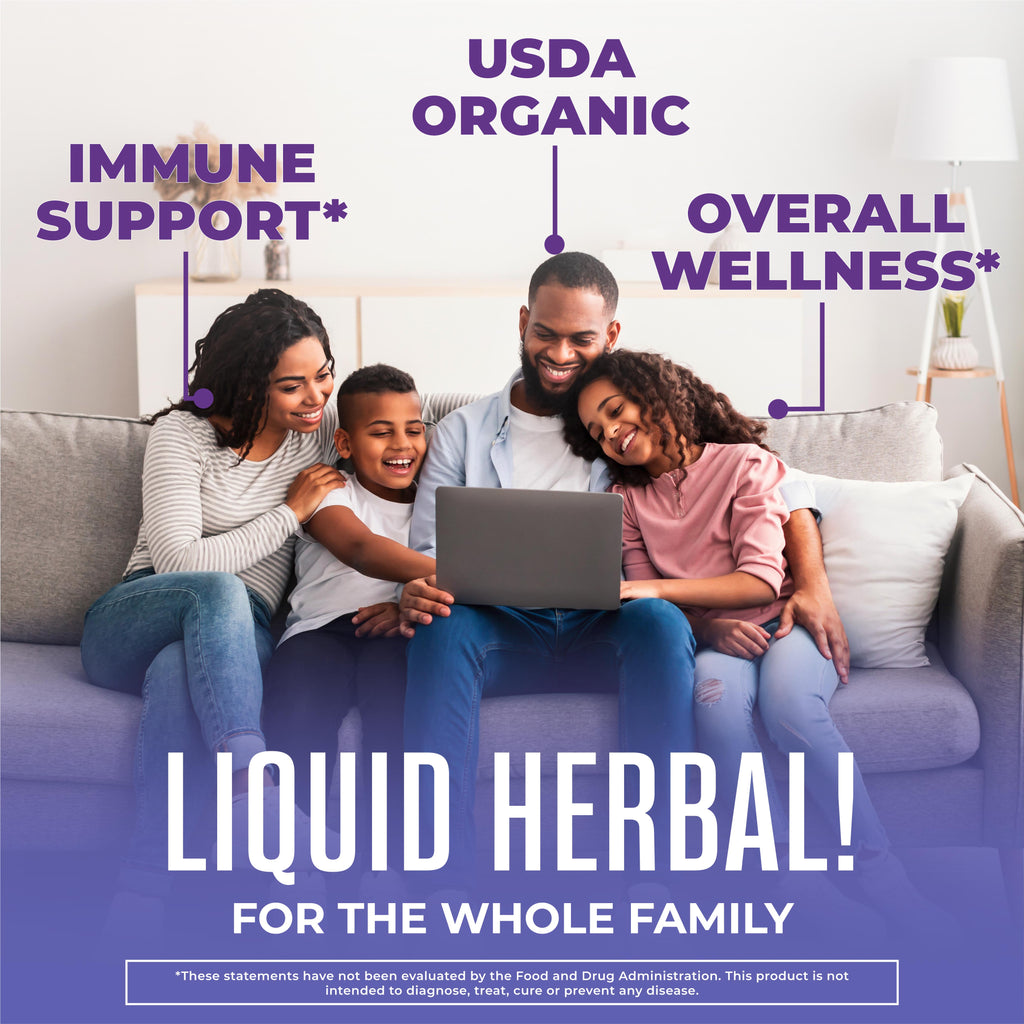 Organic Elderberry Extra Strength Liquid Drops Clean Label