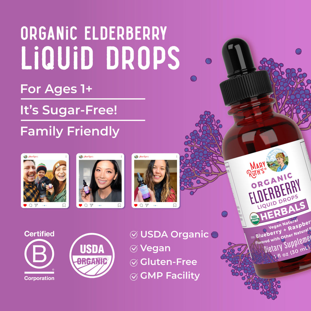 Organic Elderberry Liquid Drops 8